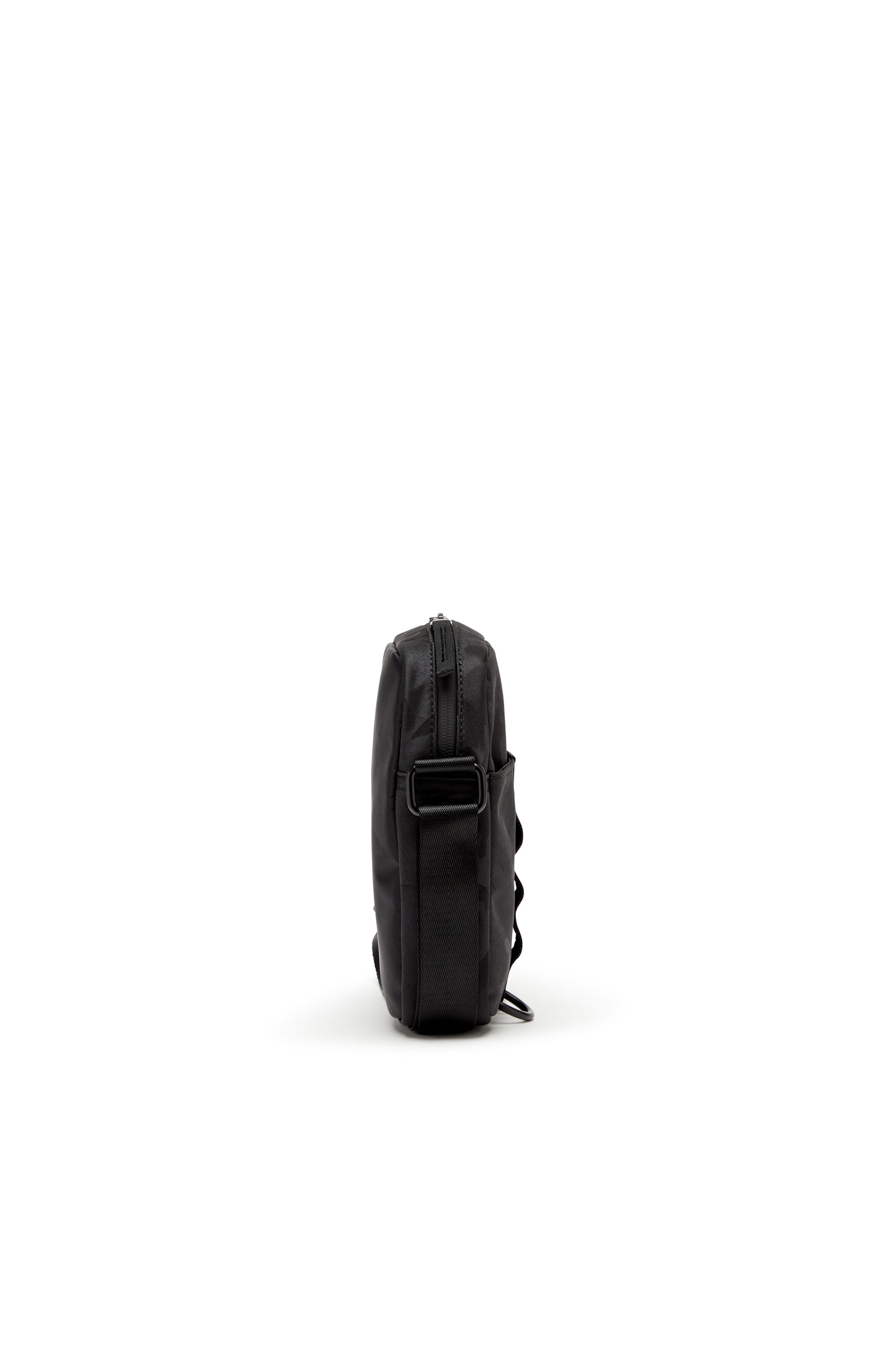 Diesel - DSRT CROSSBODY, Man Dsrt-Utility crossbody bag in printed nylon in Black - Image 3