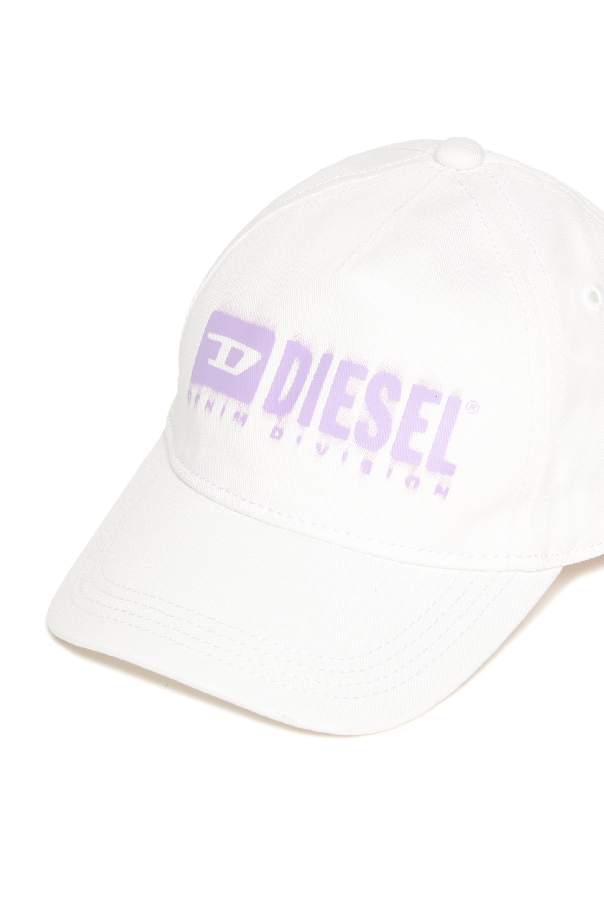 Diesel - FPRITTILB, Unisex's Denim baseball cap with dégradé logo in White - 3