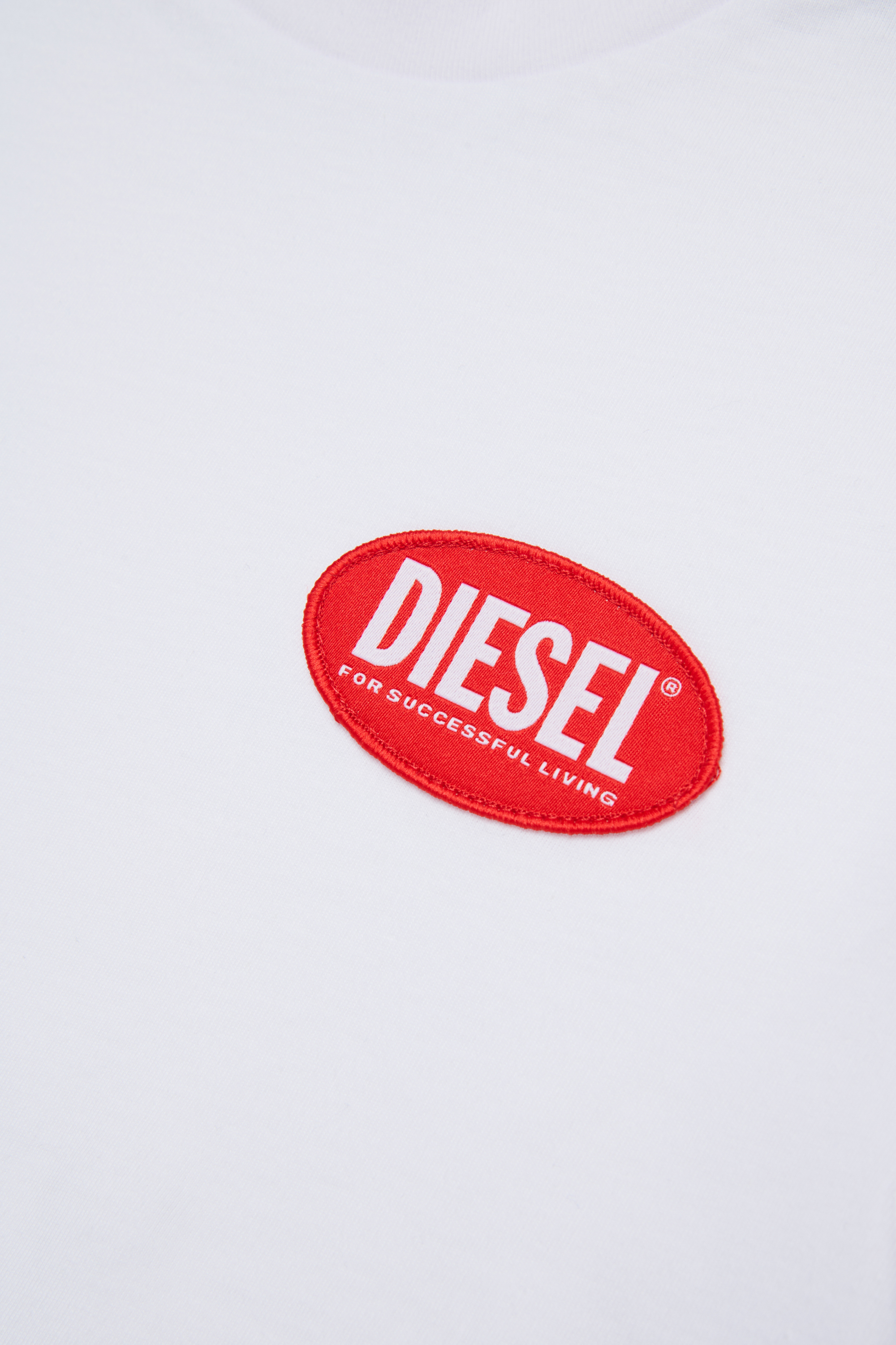 Diesel - TPATCH OVER, Man's Cotton T-shirt with patch in White - 4