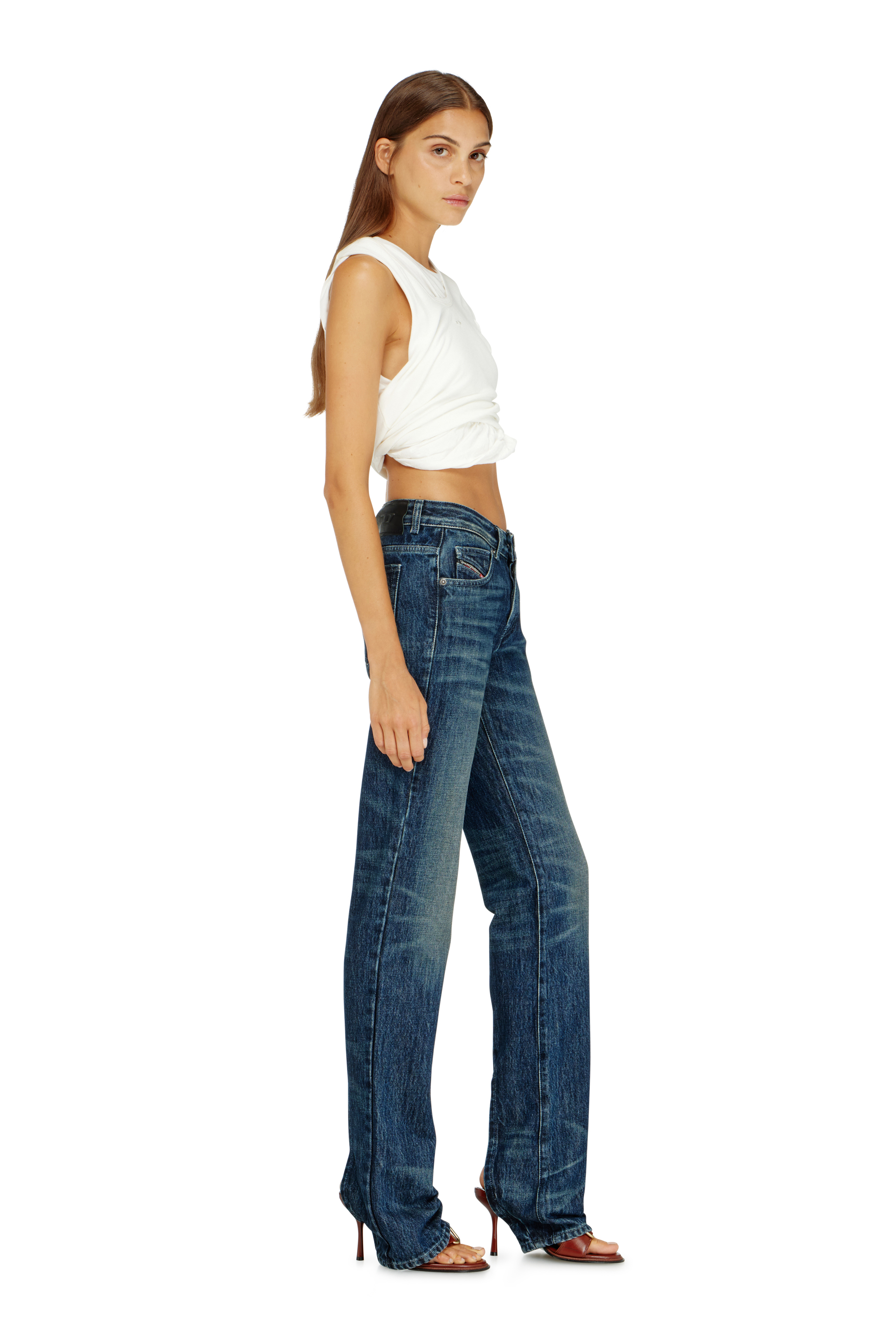 Diesel - Woman's Regular Jeans D-Heel 007FZ, Dark Blue - 3