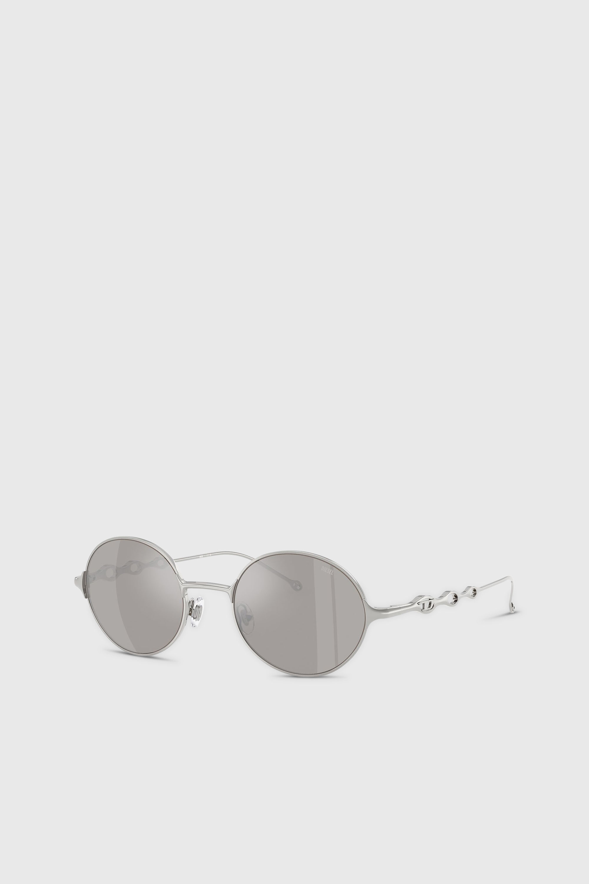 Diesel - 0DL1008, Unisex's Round sunglasses in Silver - 1