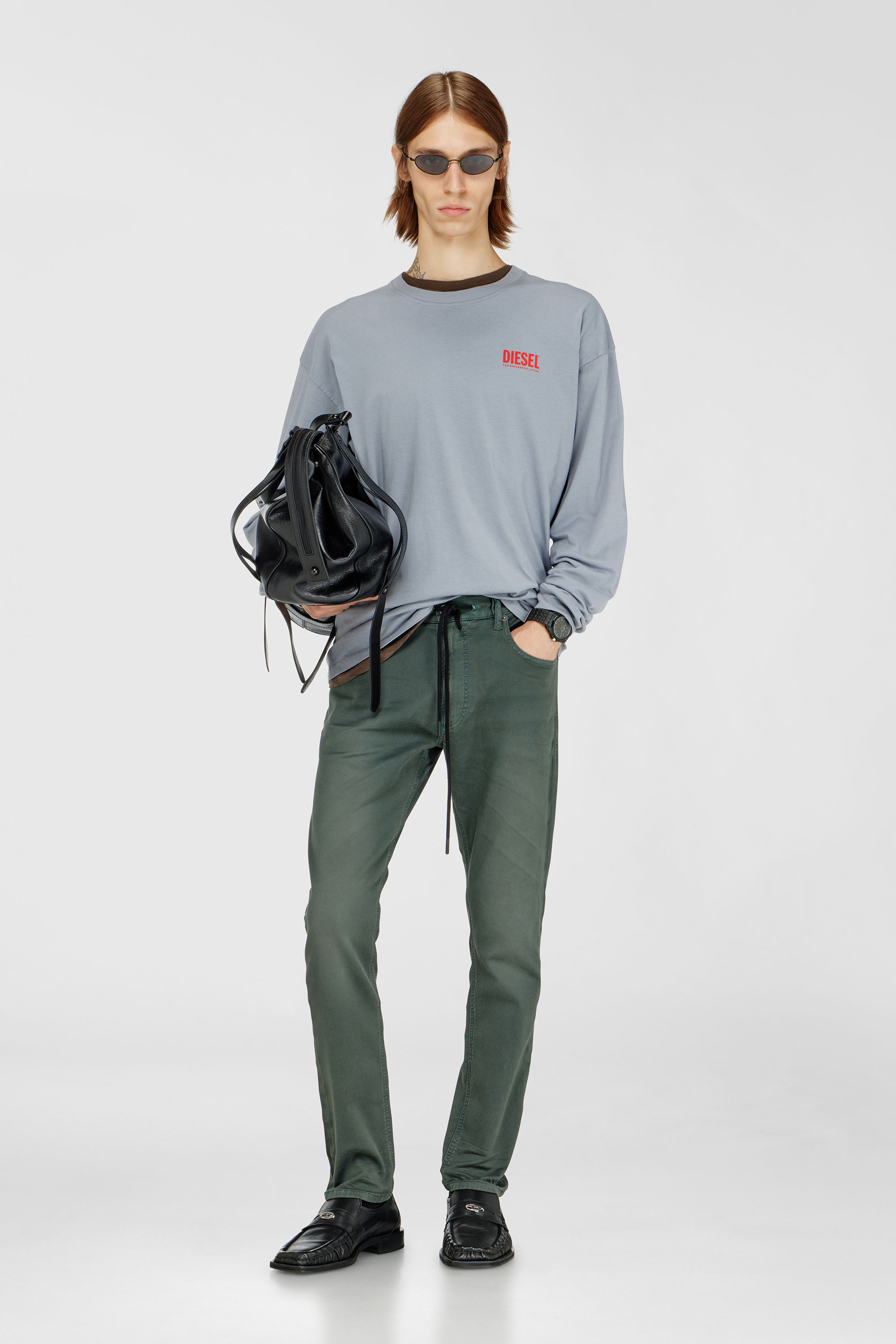 Diesel - Man's Regular 2032 D-Krooley Joggjeans&reg; 0670M, Grey - 1