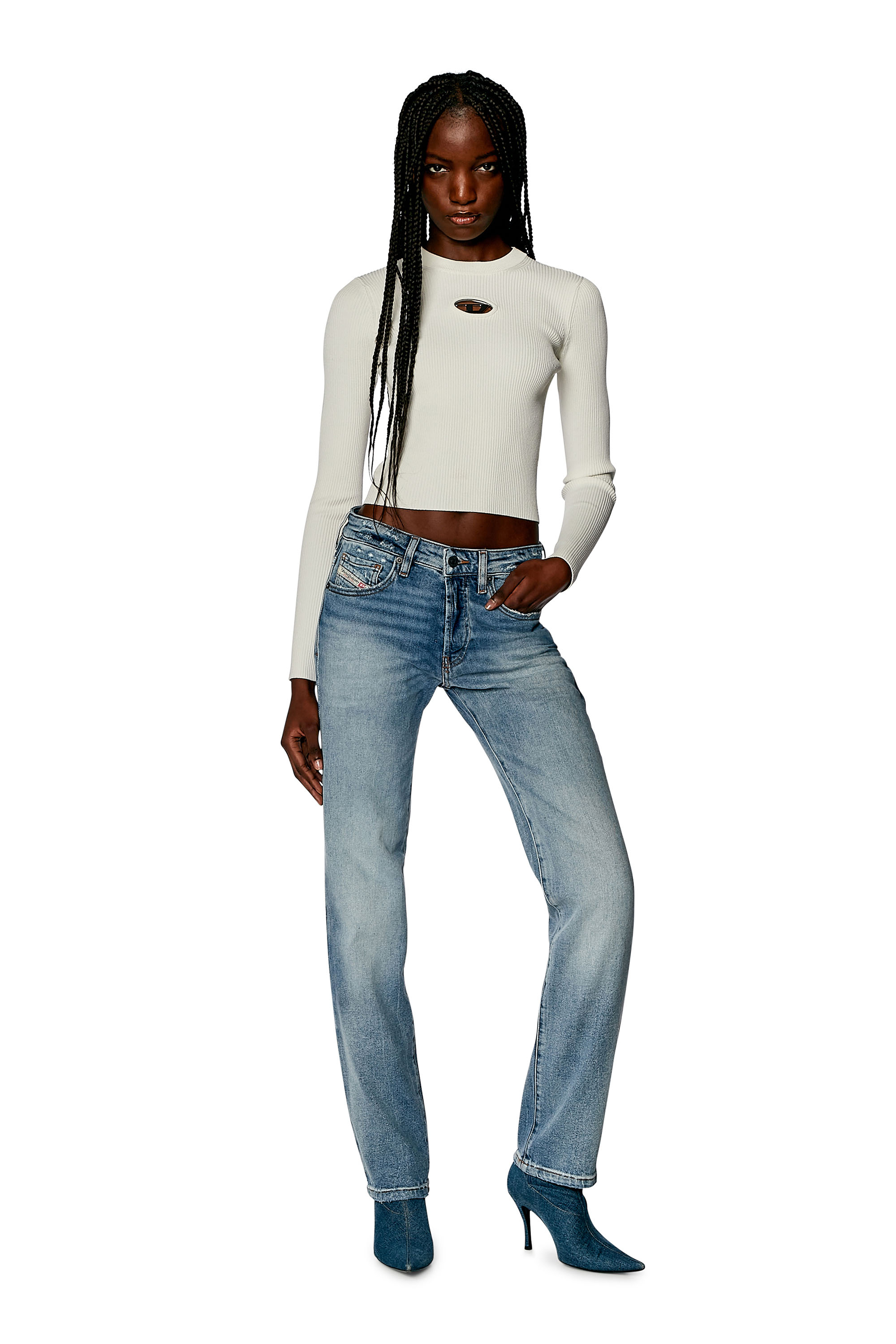 Diesel - Straight Jeans 1989 D-Mine 0PFAR, Light Blue - Image 2