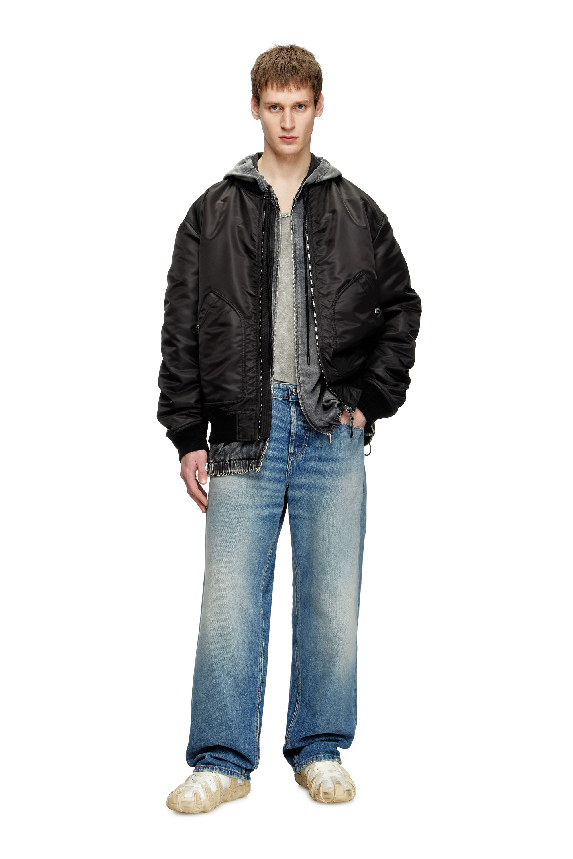 Diesel - Man's Relaxed Jeans 2001 D-Macro 0DBEB, Medium blue - 2