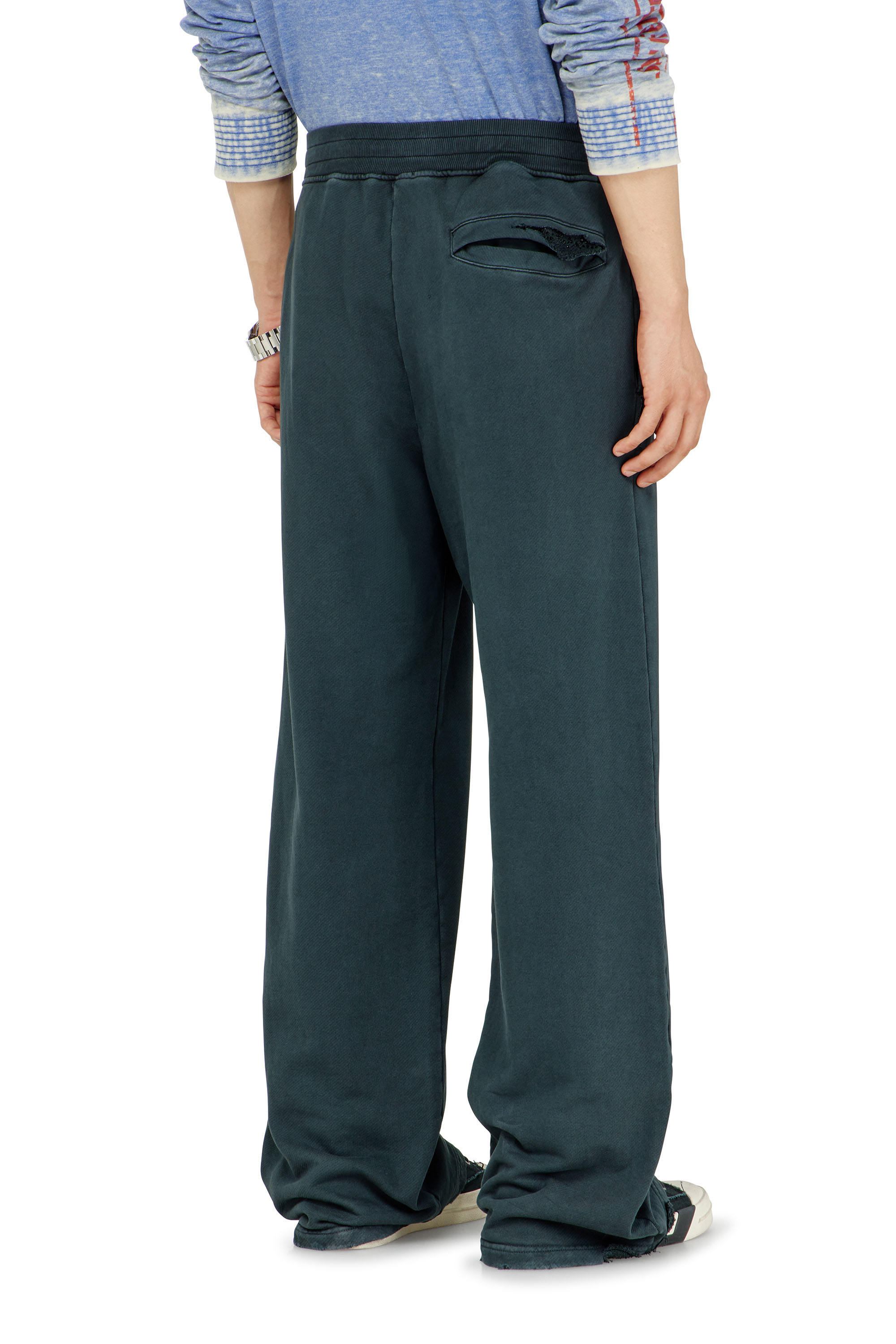Diesel - P-MARTAINS-CRYSTALS, Man's Distressed sweatpants with crystal details in null - 3