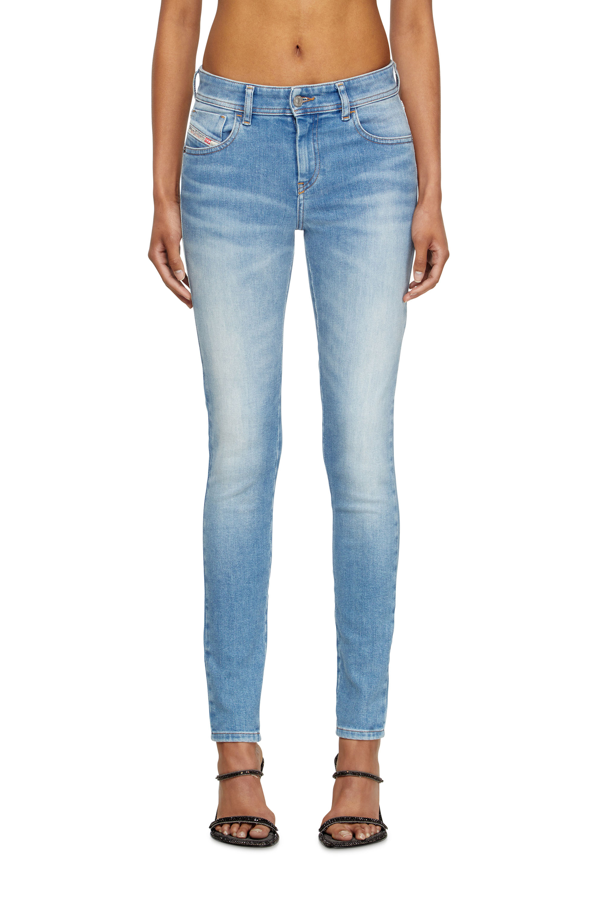 Diesel - Woman's Skinny Jeans 2017 Slandy 09L94, Light Blue - 1