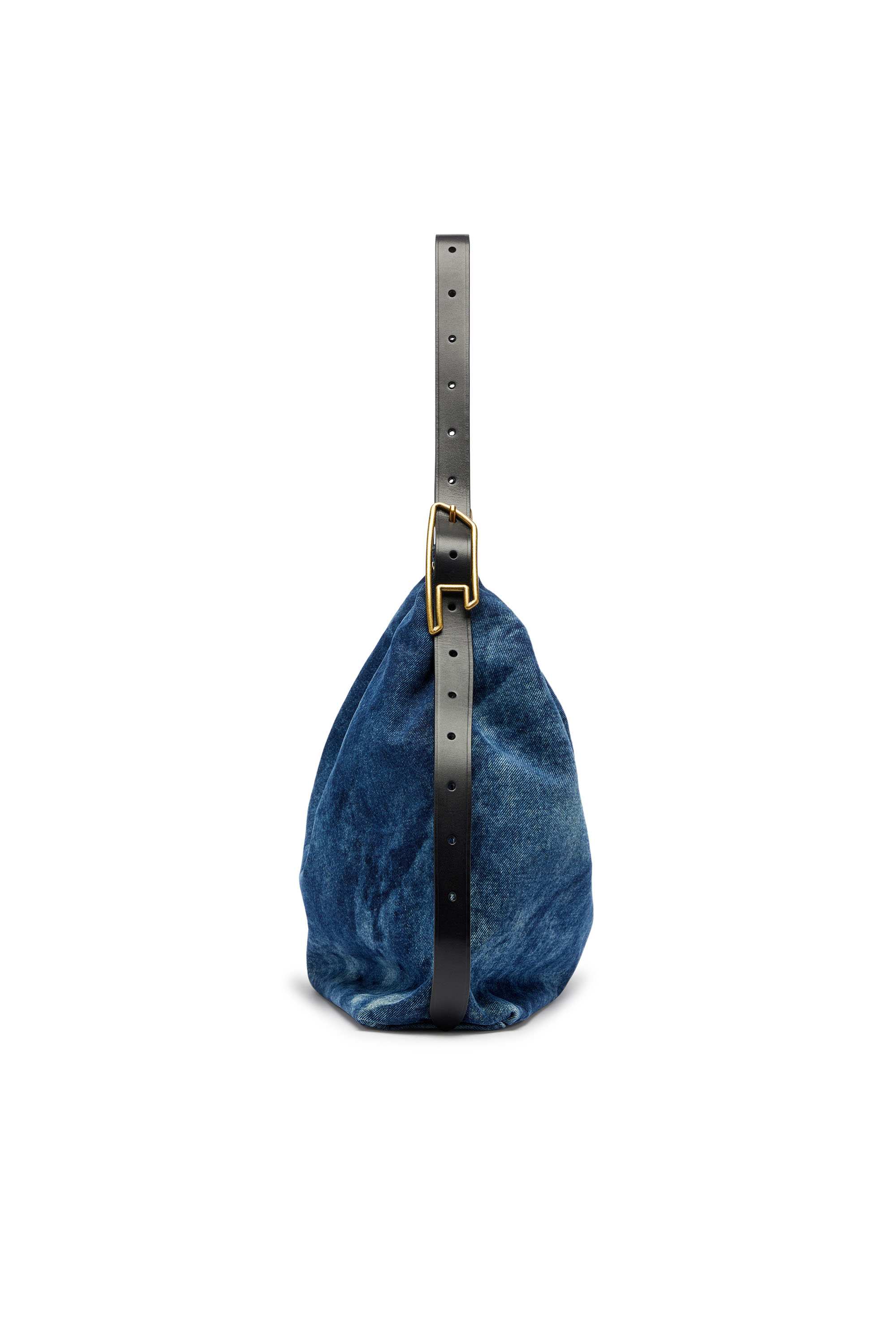 Diesel - D-LINE HOBO L, Woman's D-Line-Denim hobo bag in Medium blue - 5