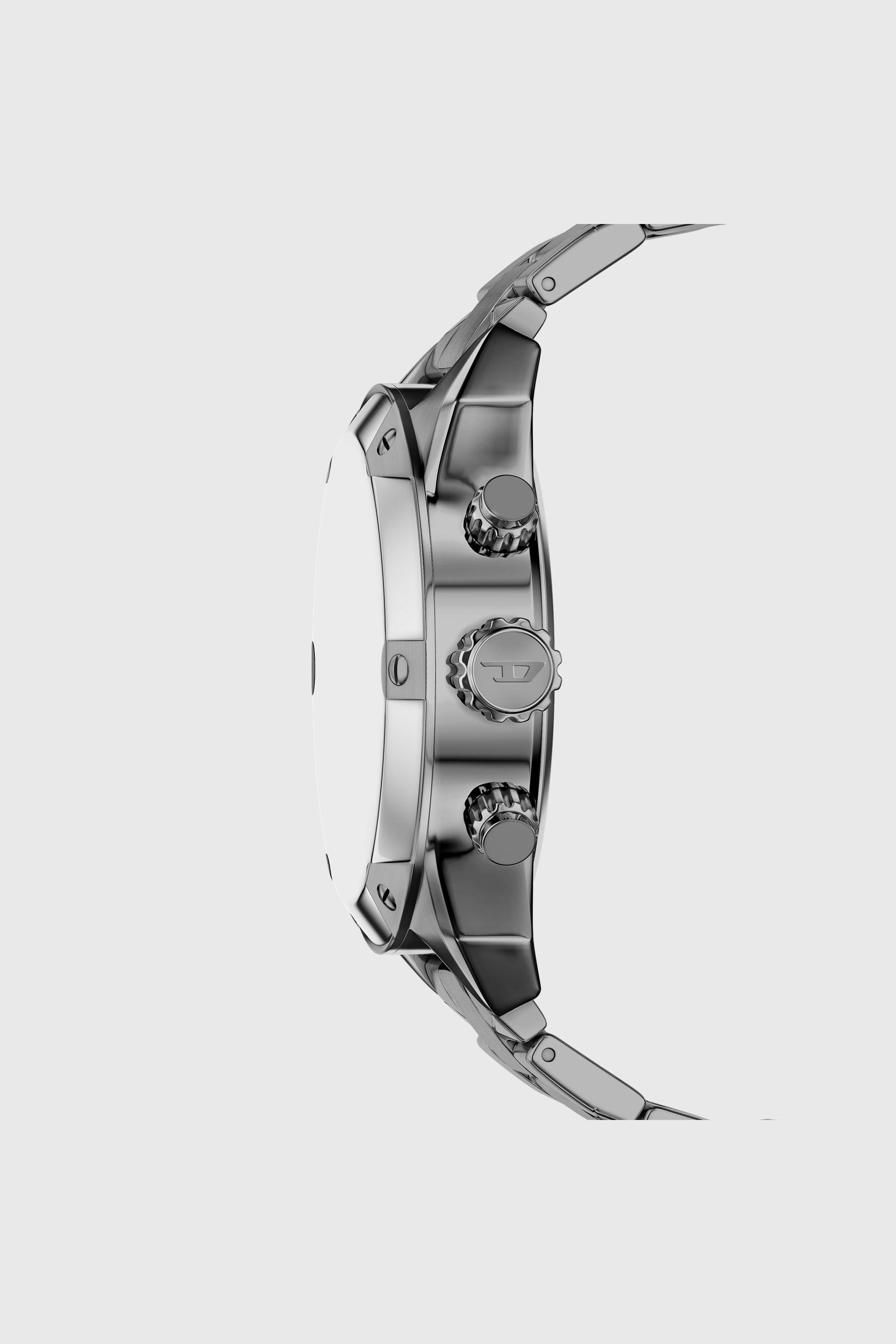 Diesel - DZ4724 WATCH, Man's Spiked gunmetal stainless steel watch in Dark grey - 3