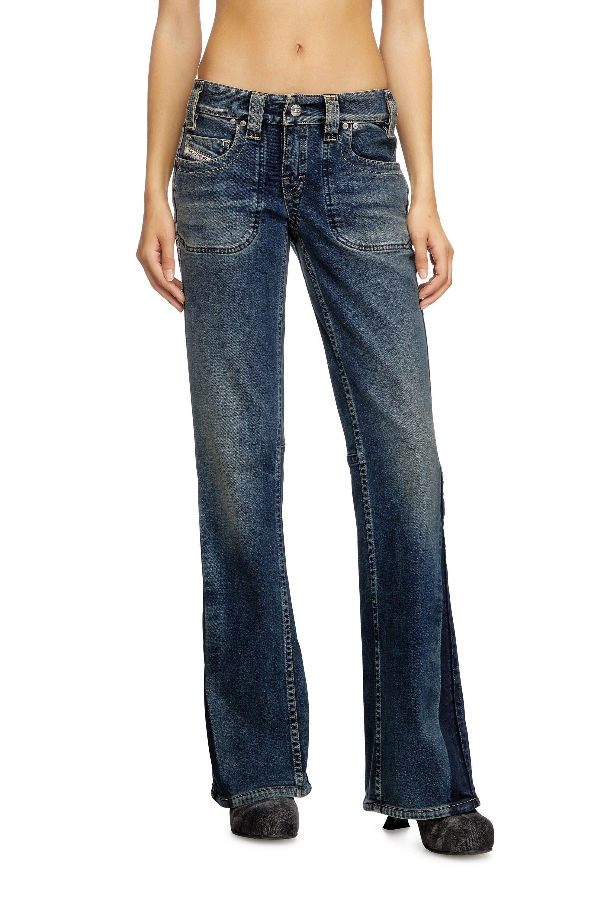 Diesel - Woman's Bootcut Jeans D-Resh 09J06, Medium blue - 1