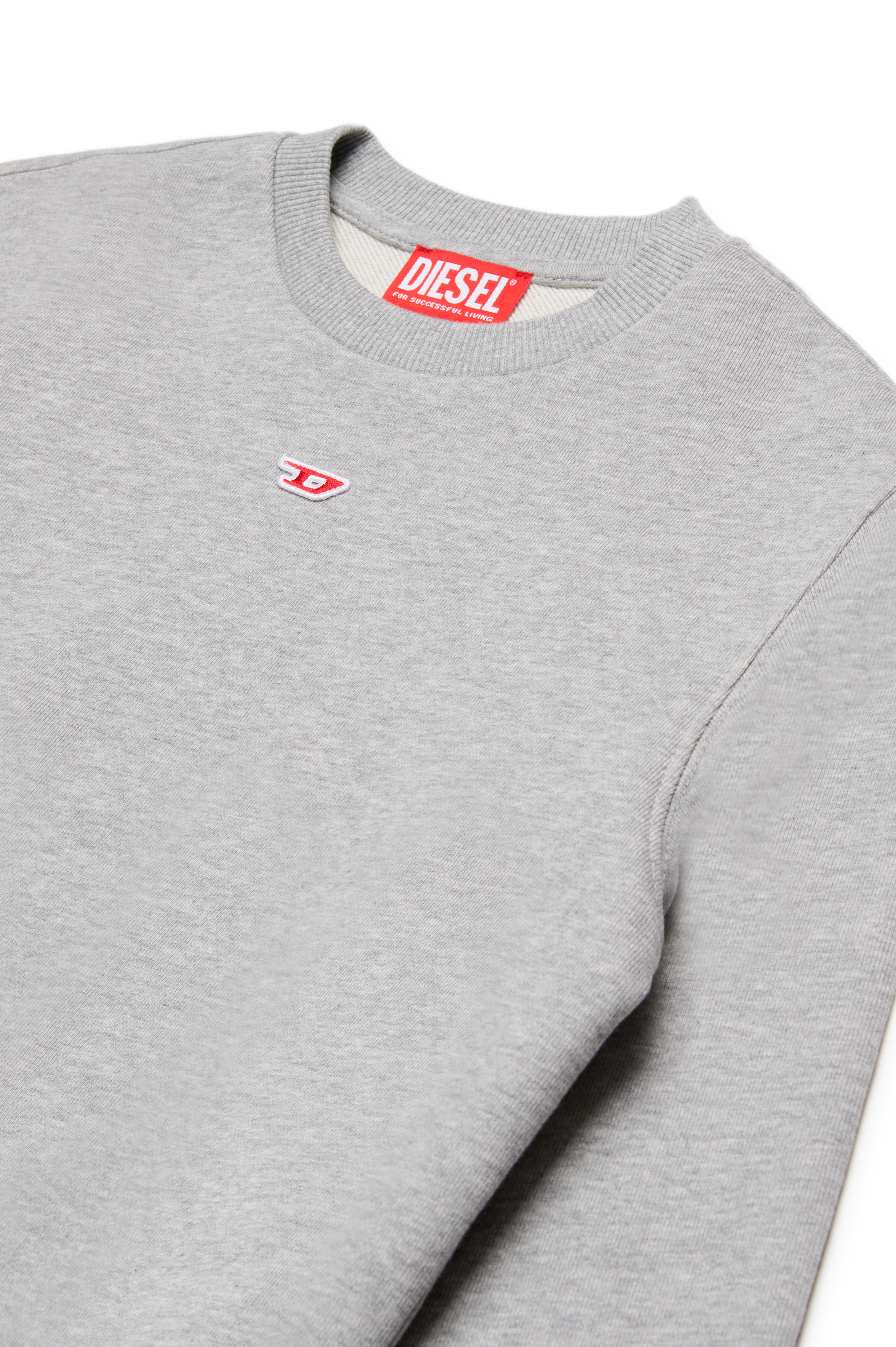 Diesel - SGINND OVER, Unisex's Sweatshirt with D logo in Grey - 3