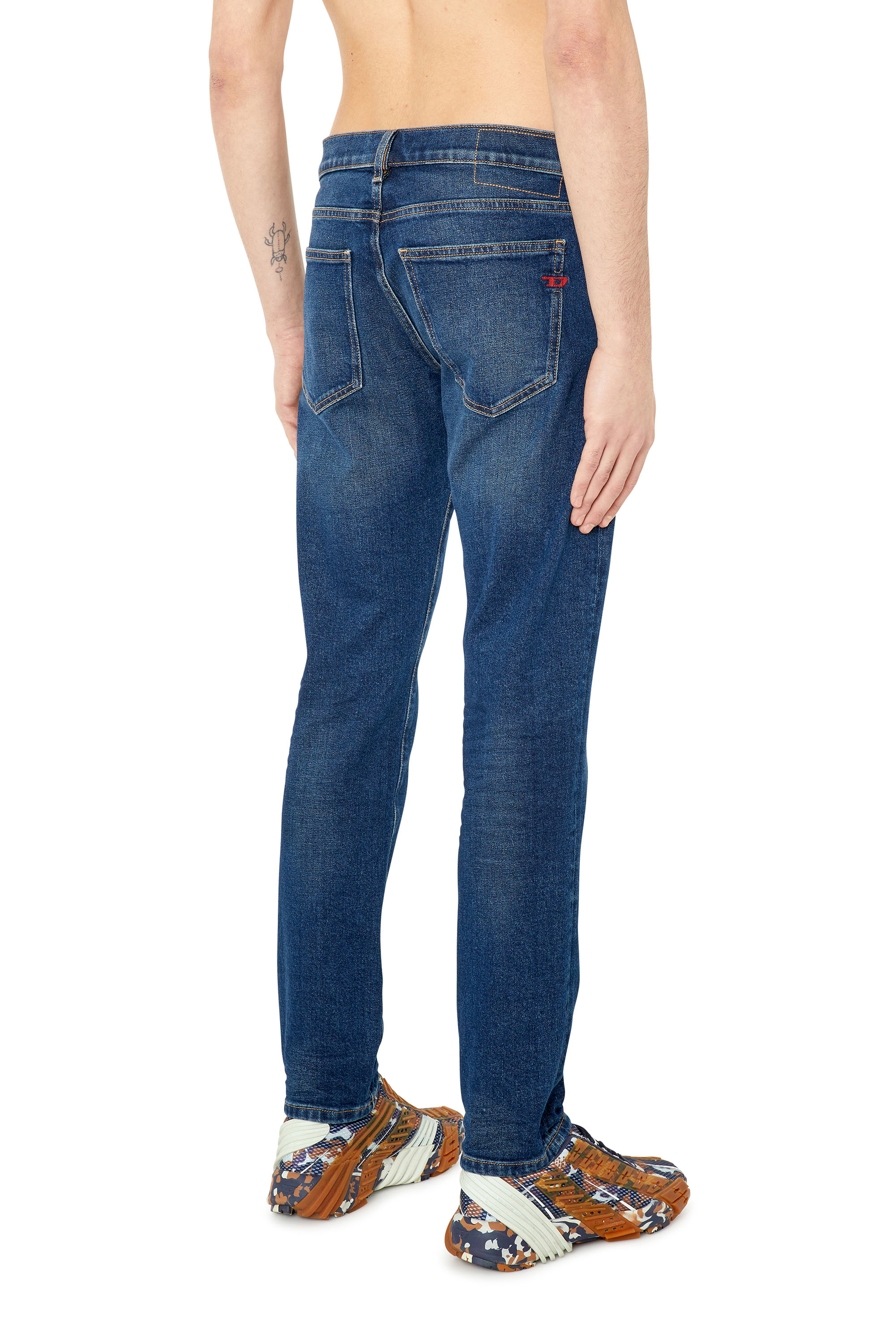 Diesel - 2019 D-Strukt 0GYCS Slim Jeans, Dark Blue - Image 3