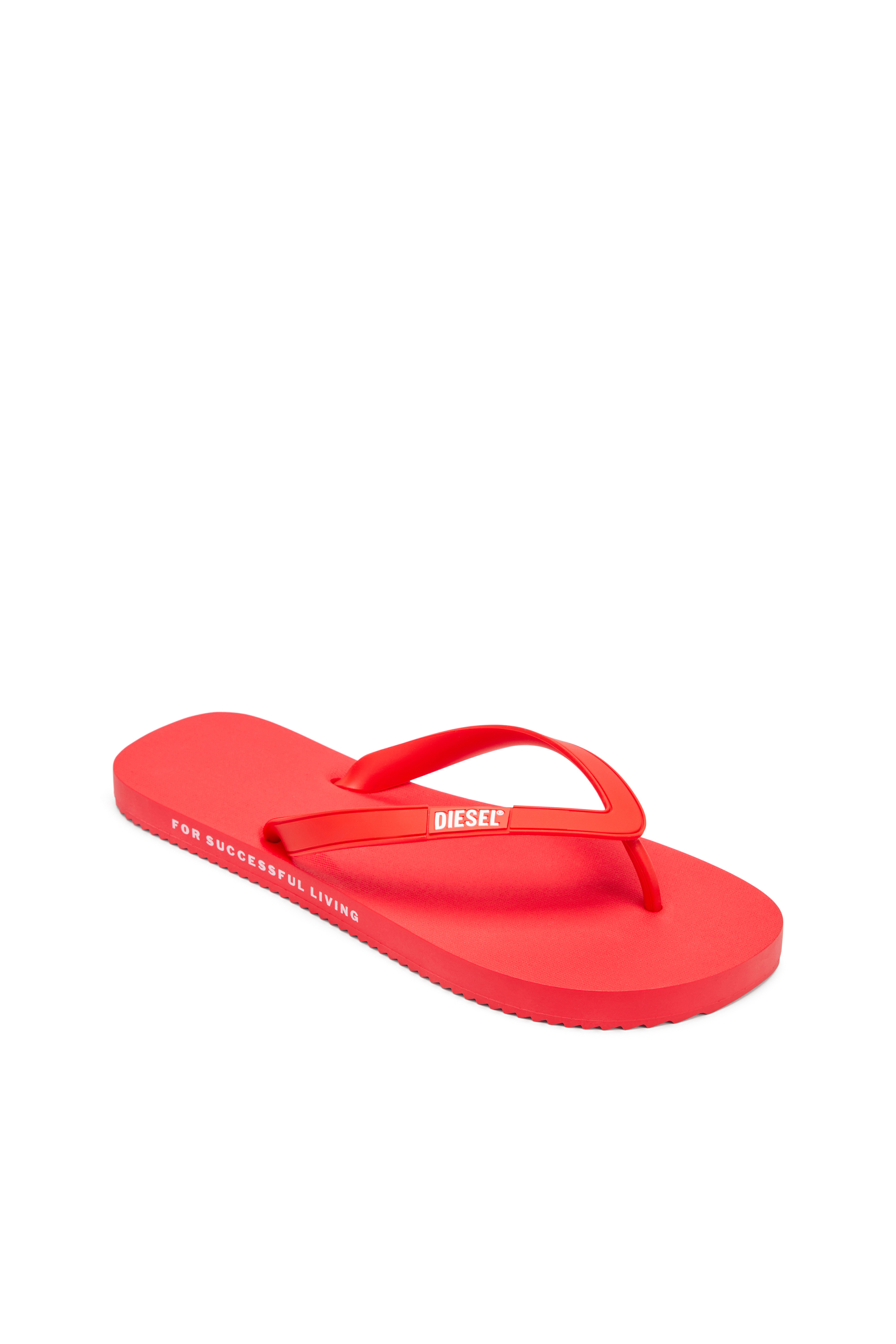 Diesel - SA-RIO, Man's Sa-Rio-Rubber flip-flops in Red - 6