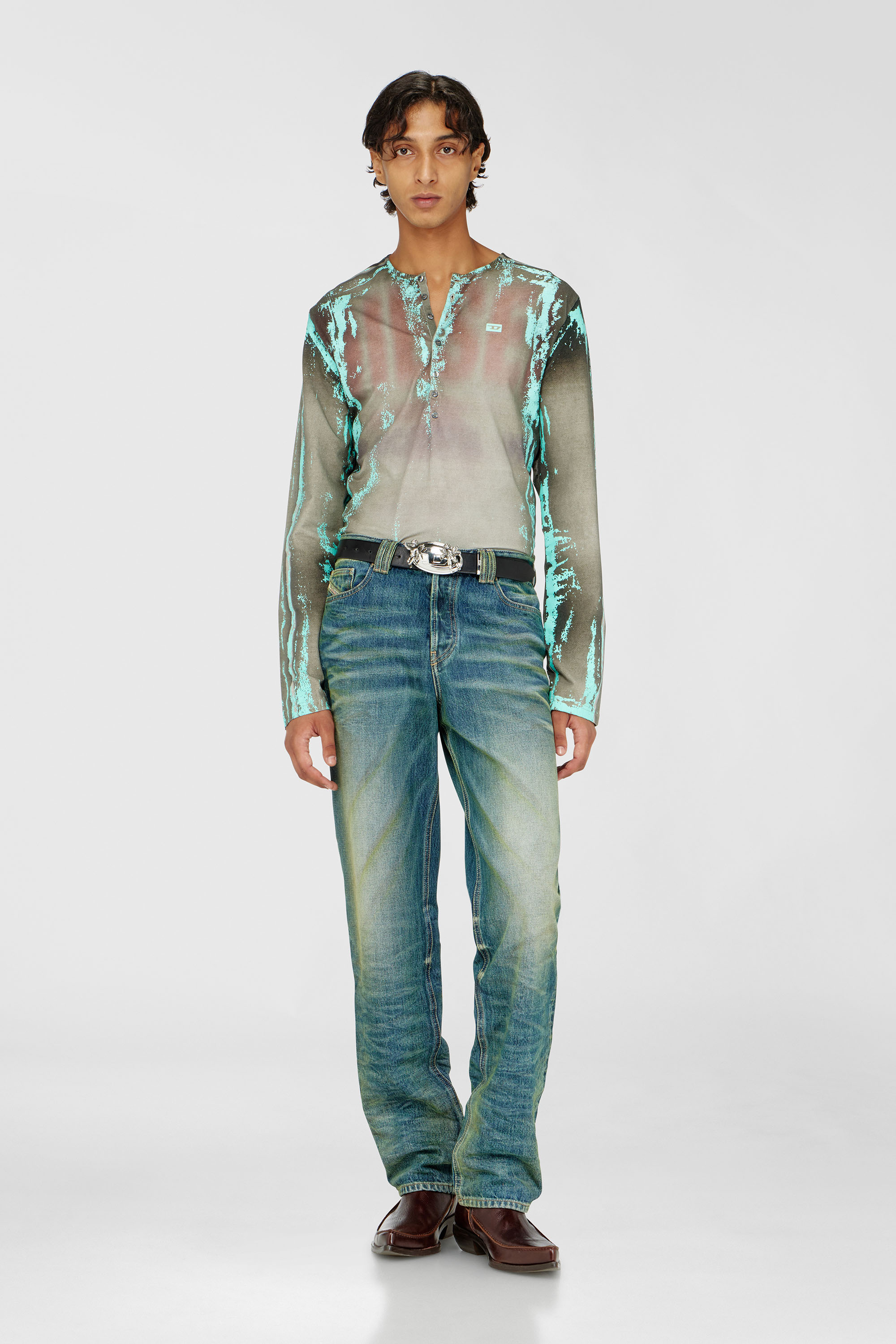 Diesel - Man's Regular Jeans 1991 D-Voeed 007FV, Medium blue - 1