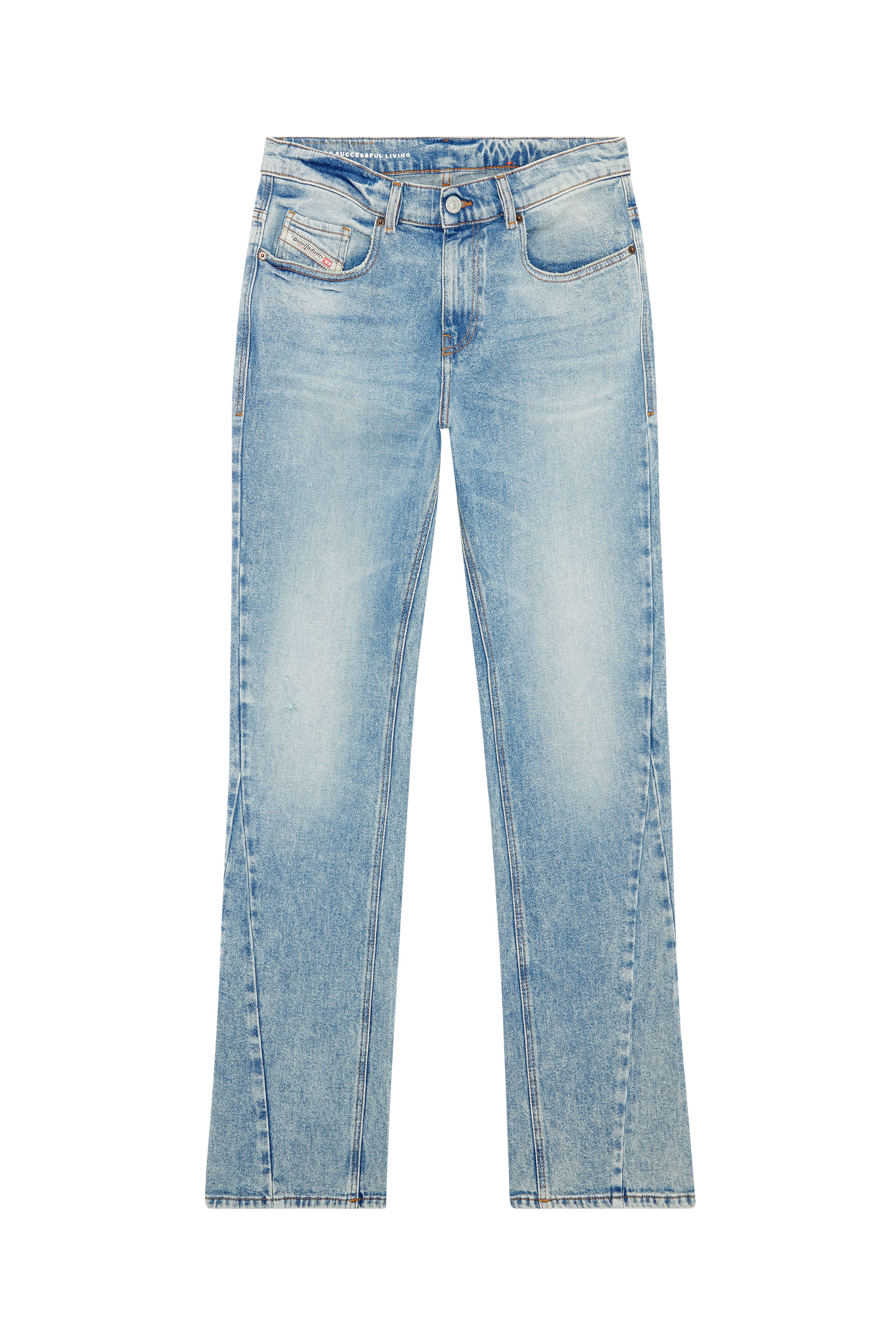 Diesel - 2021 D-Vocs 09E86 Bootcut Jeans, Light Blue - Image 5