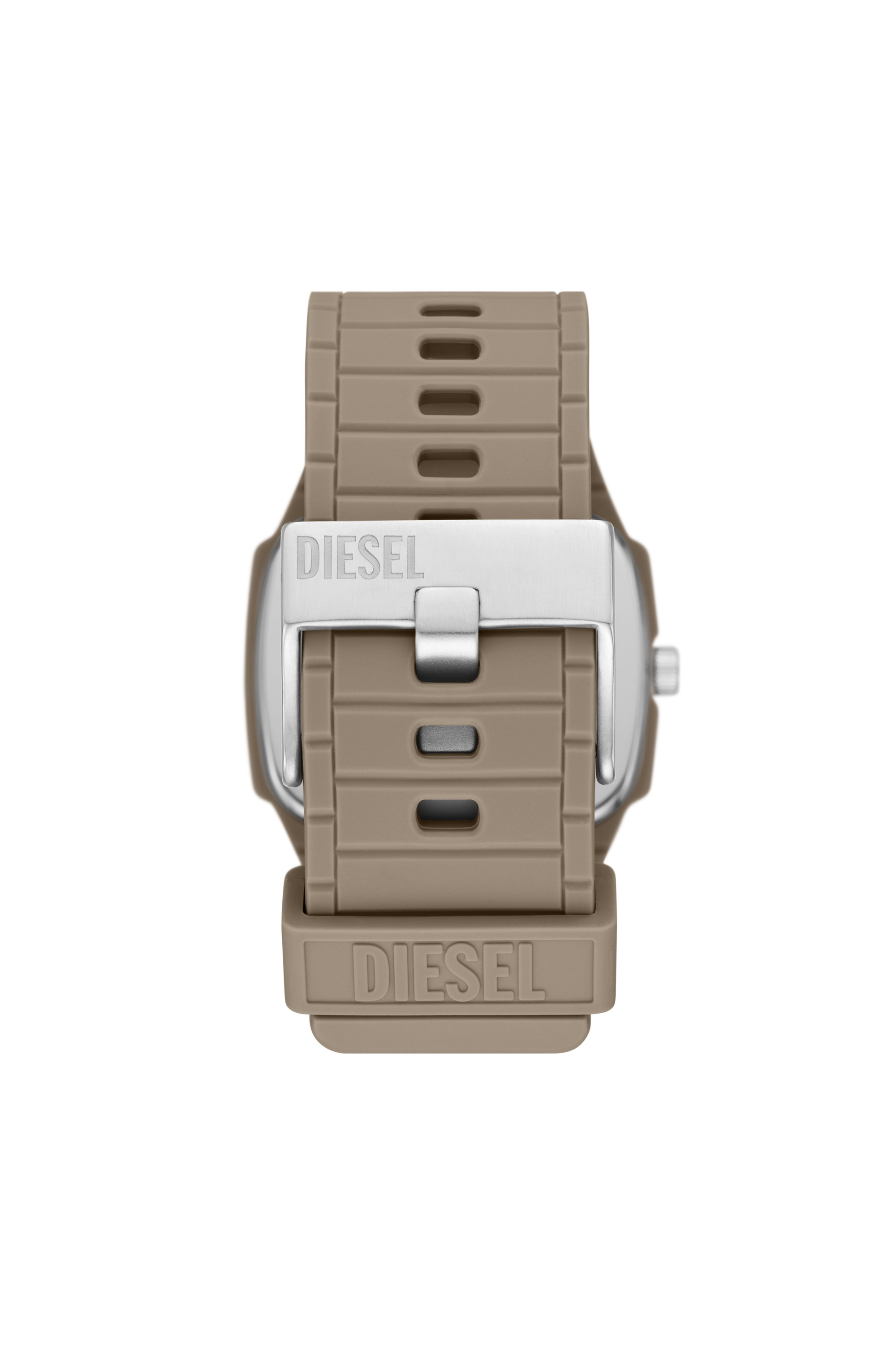Diesel - DZ2167, Man Cliffhanger 2.0 Sand Silicone Watch in Beige - Image 2