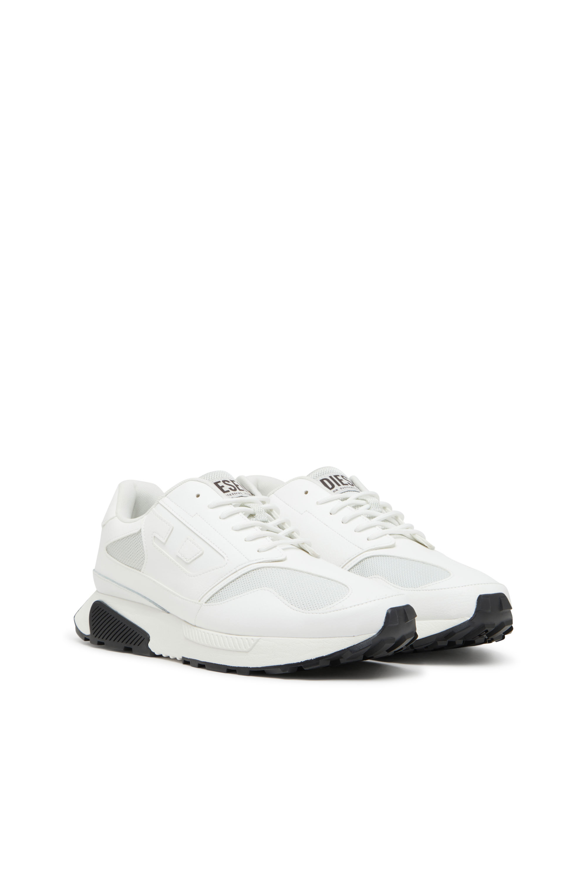 Diesel - S-TAME-D RUNNING, Man's Sneakers in mesh, suede and PU in White - 2