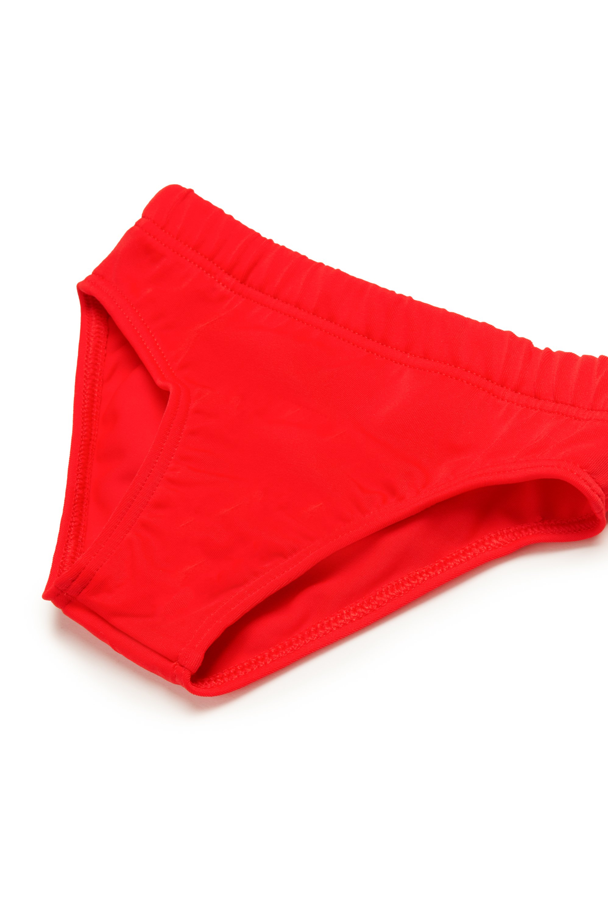 Diesel - MELLIB, Man's Swim briefs with Oval D print in Red - 3