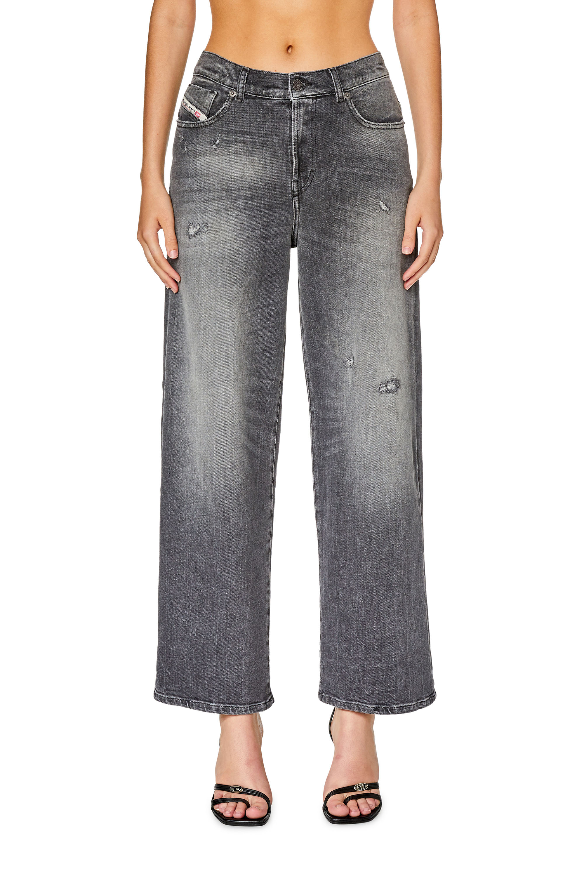 Diesel - Bootcut and Flare Jeans 2000 Widee 09G21, Black/Dark grey - Image 2