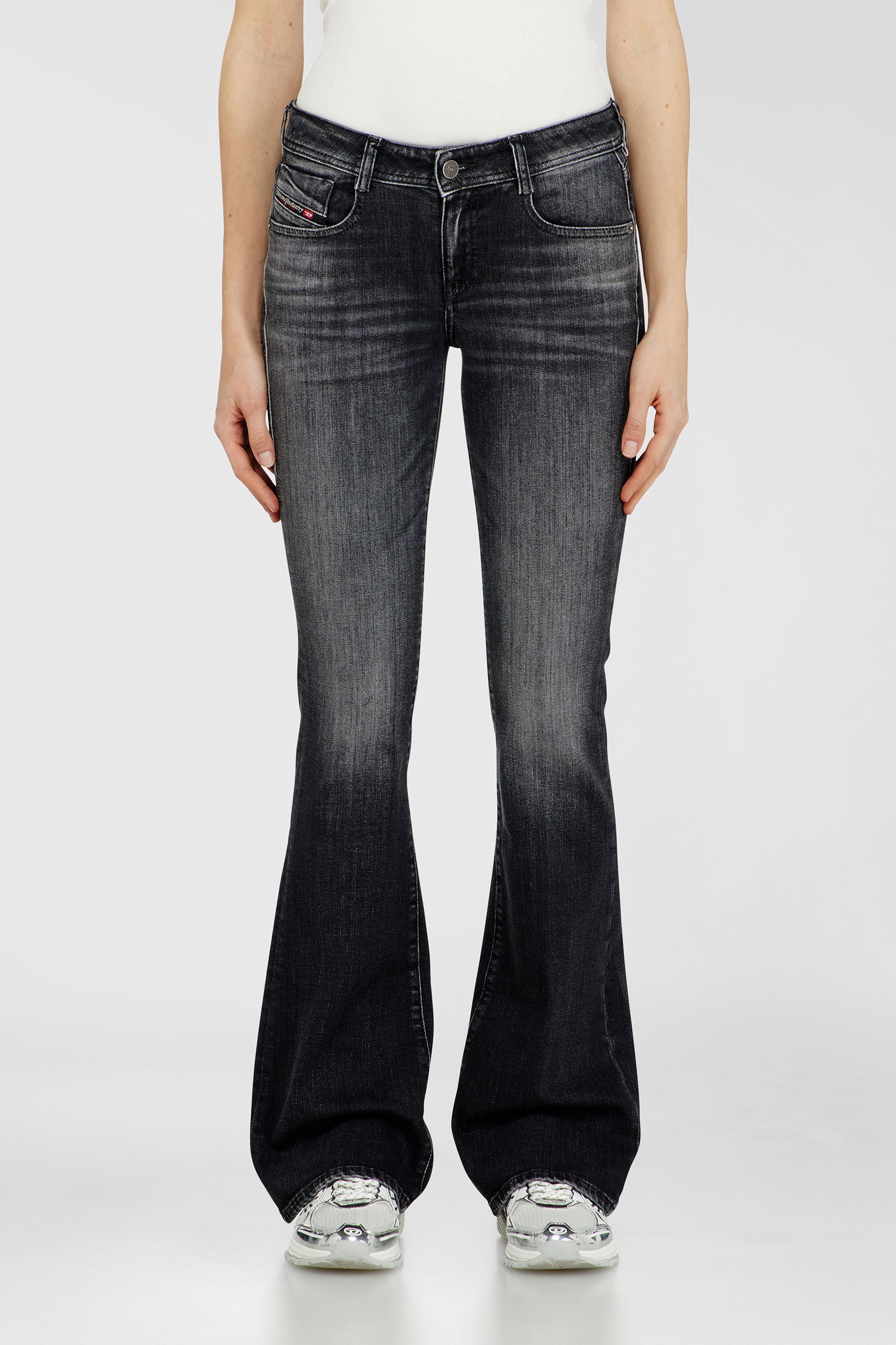 Diesel - Woman's Bootcut Jeans 1969 D-Ebbey 09L98, Black/Dark grey - 1