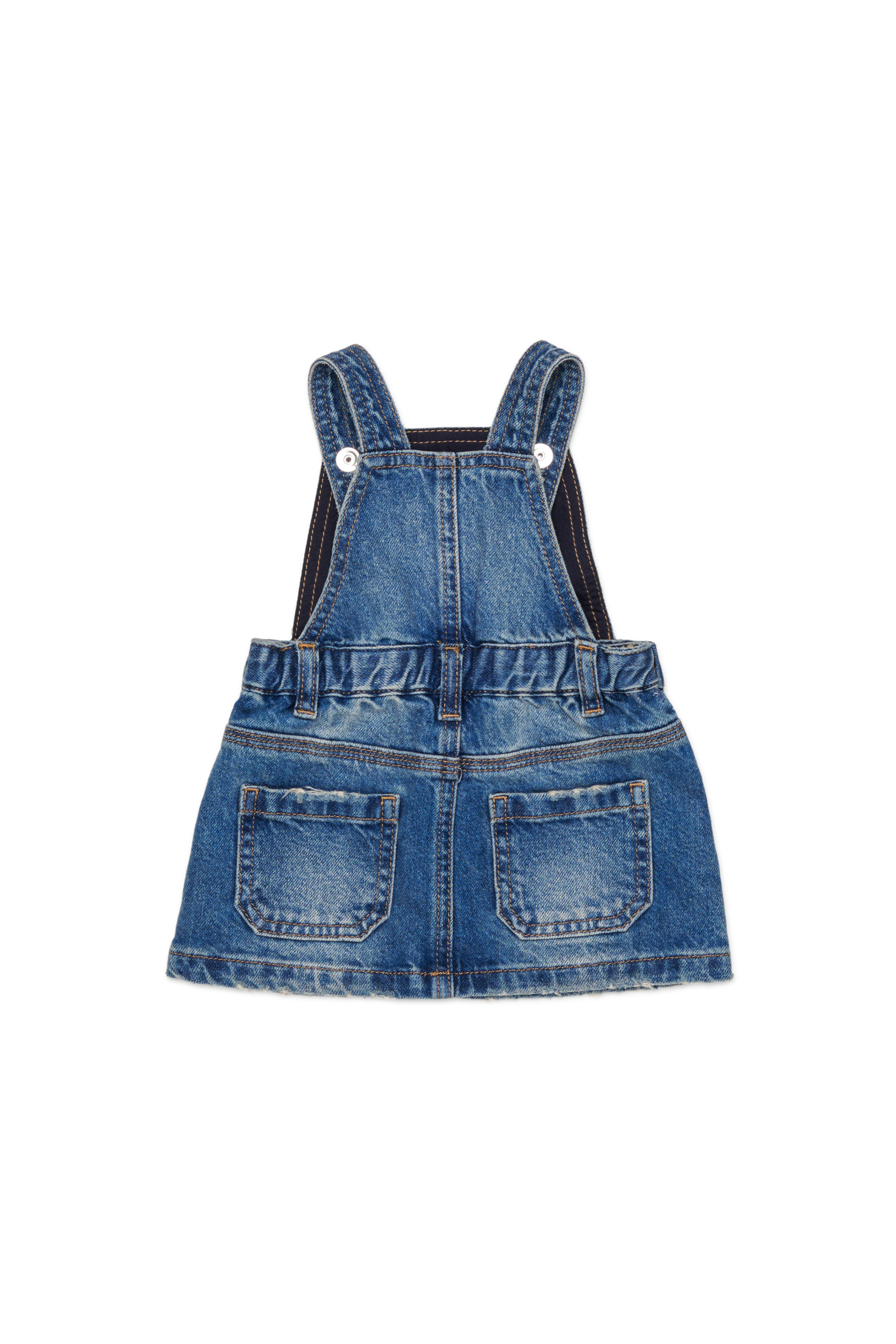 Diesel - JUMIB, Woman's Denim dungaree dress in Medium blue - 2