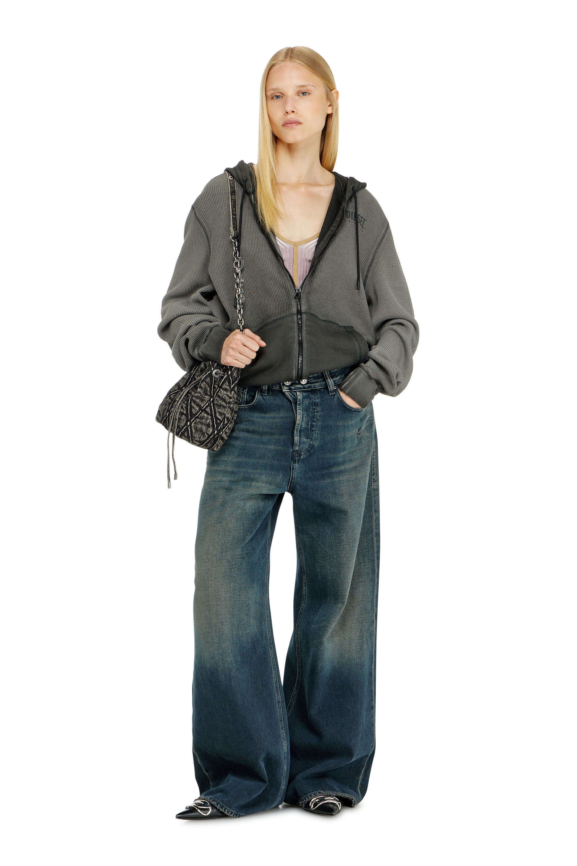 Diesel - Unisex's Relaxed Jeans 1996 D-Sire 09N67, Dark Blue - 3