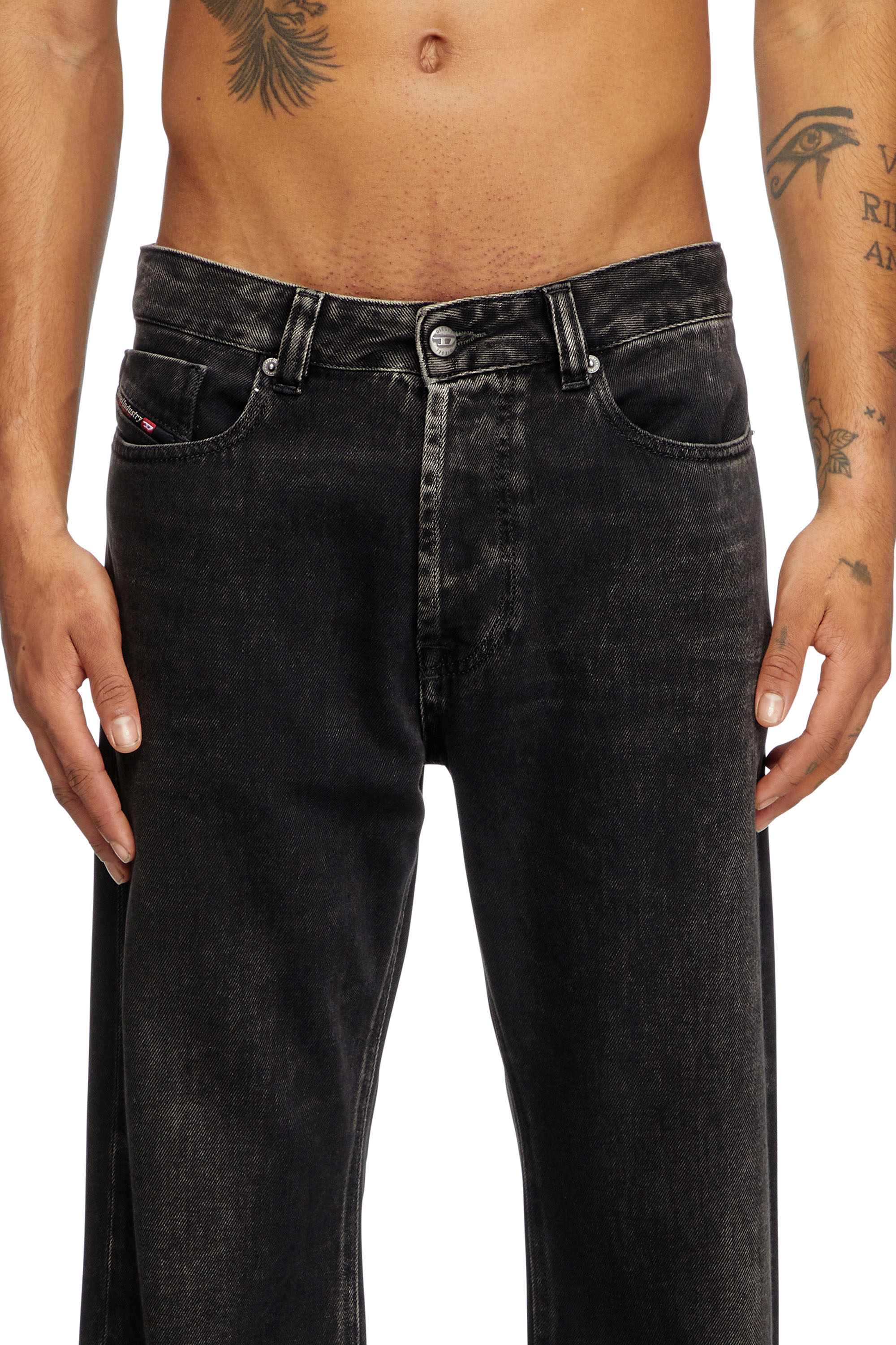 Diesel - Man's Relaxed Jeans 1980 D-Eeper 09J96, Black/Dark grey - 5