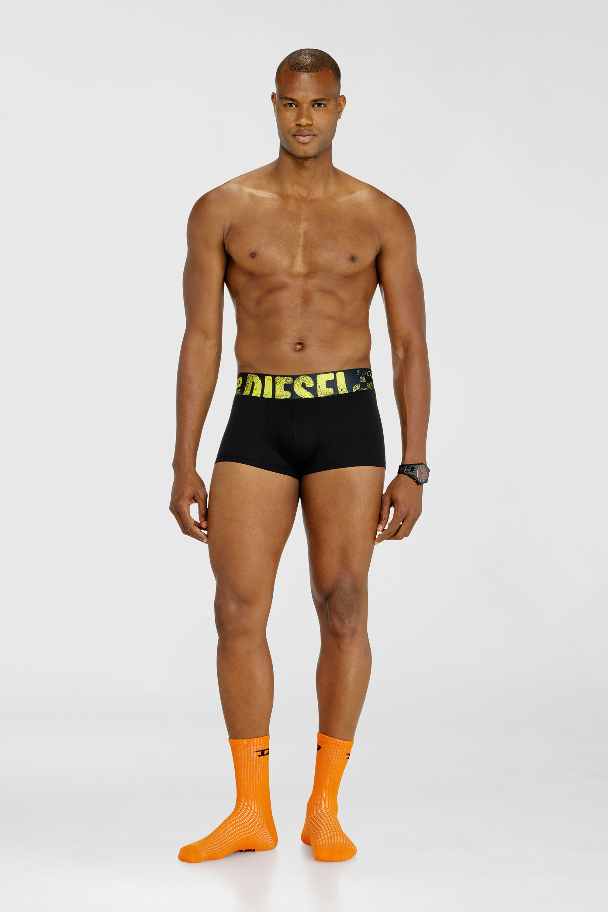 Diesel - UMBX-DAMIENTHREEPACK-5.5EL, Man's Three-pack of trunks with multicoloured logo in Multicolor/Black - 2