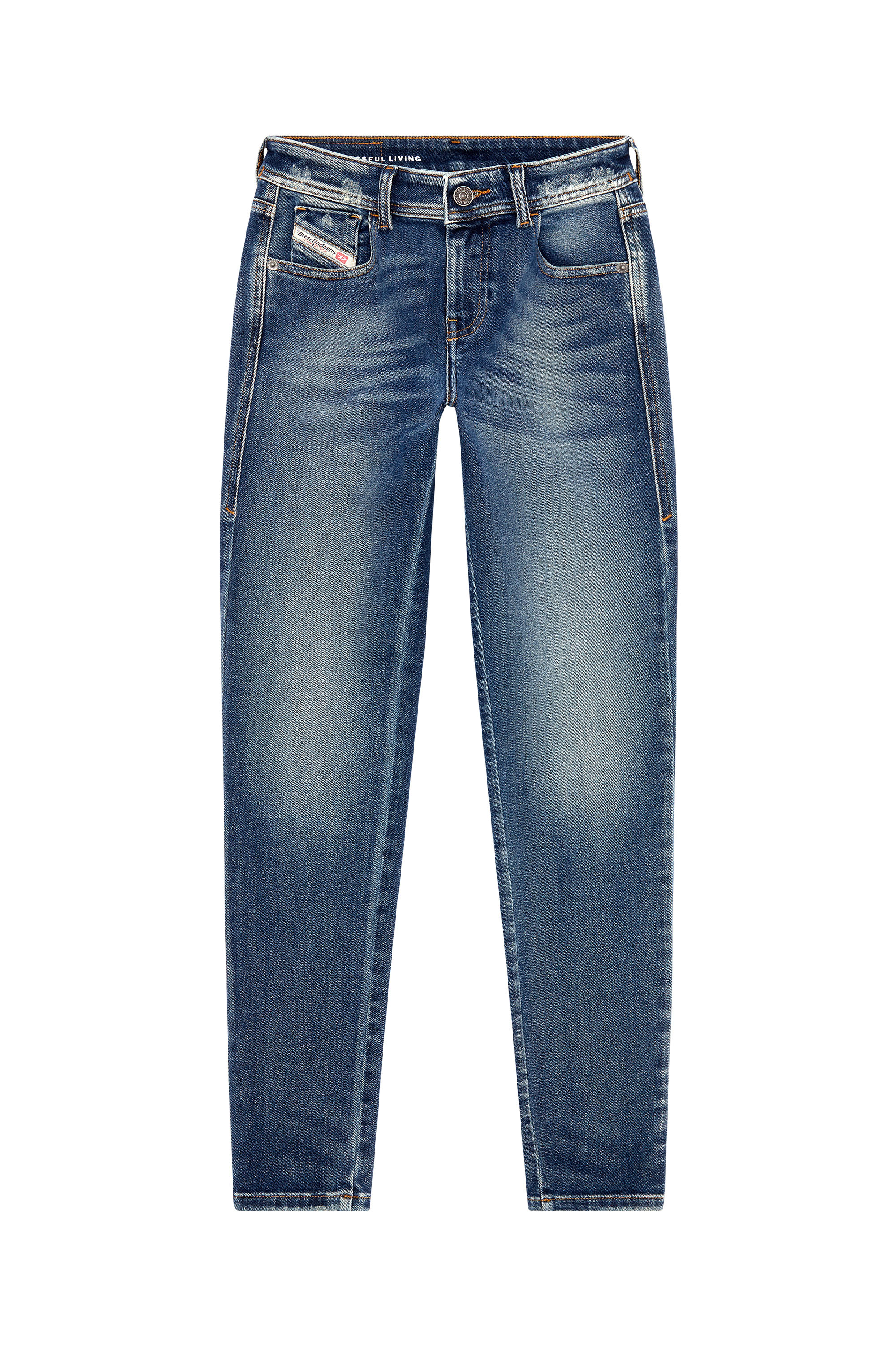 Diesel - Super skinny Jeans 2017 Slandy 09G13, Dark Blue - Image 3