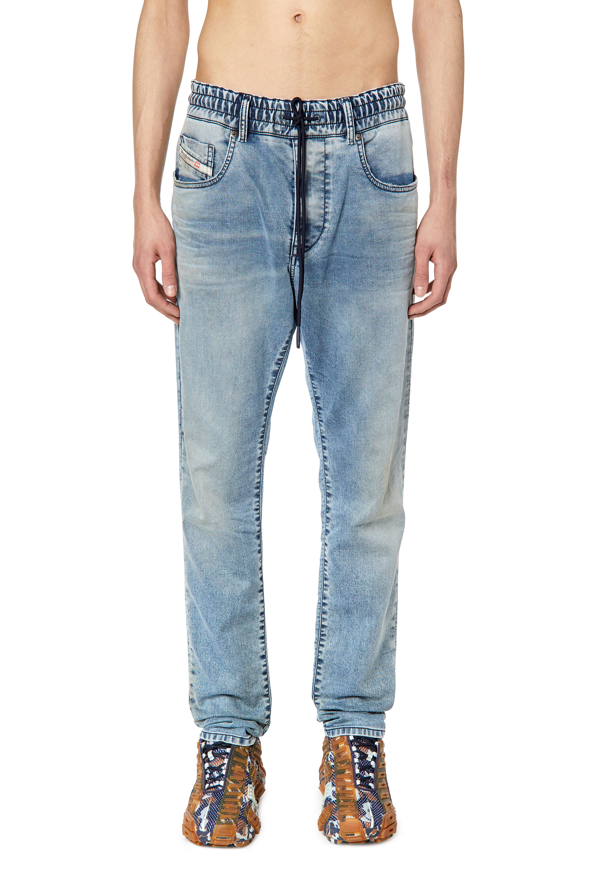 Diesel - D-Strukt JoggJeans® 068DU Slim, Light Blue - Image 1