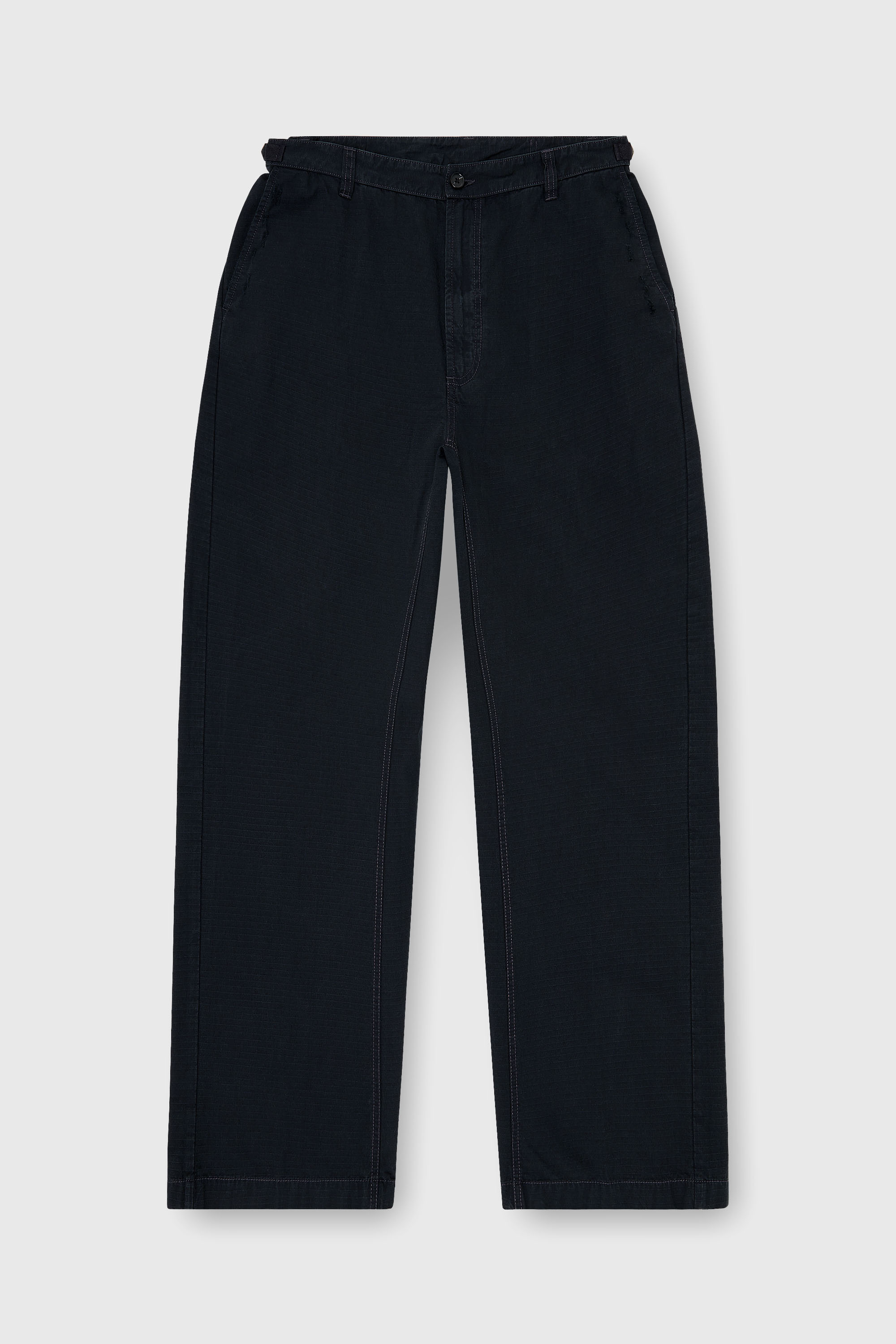Diesel - P-BALL, Man's Cotton ripstop pants with side buckles in Black - 2