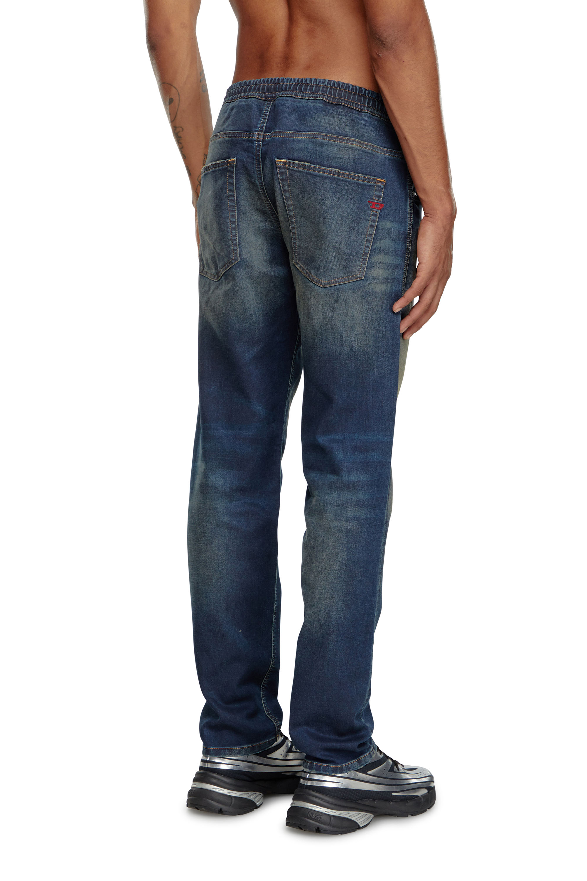 Diesel - Man's Regular 2030 D-Krooley Joggjeans® 09J34, Dark Blue - 3