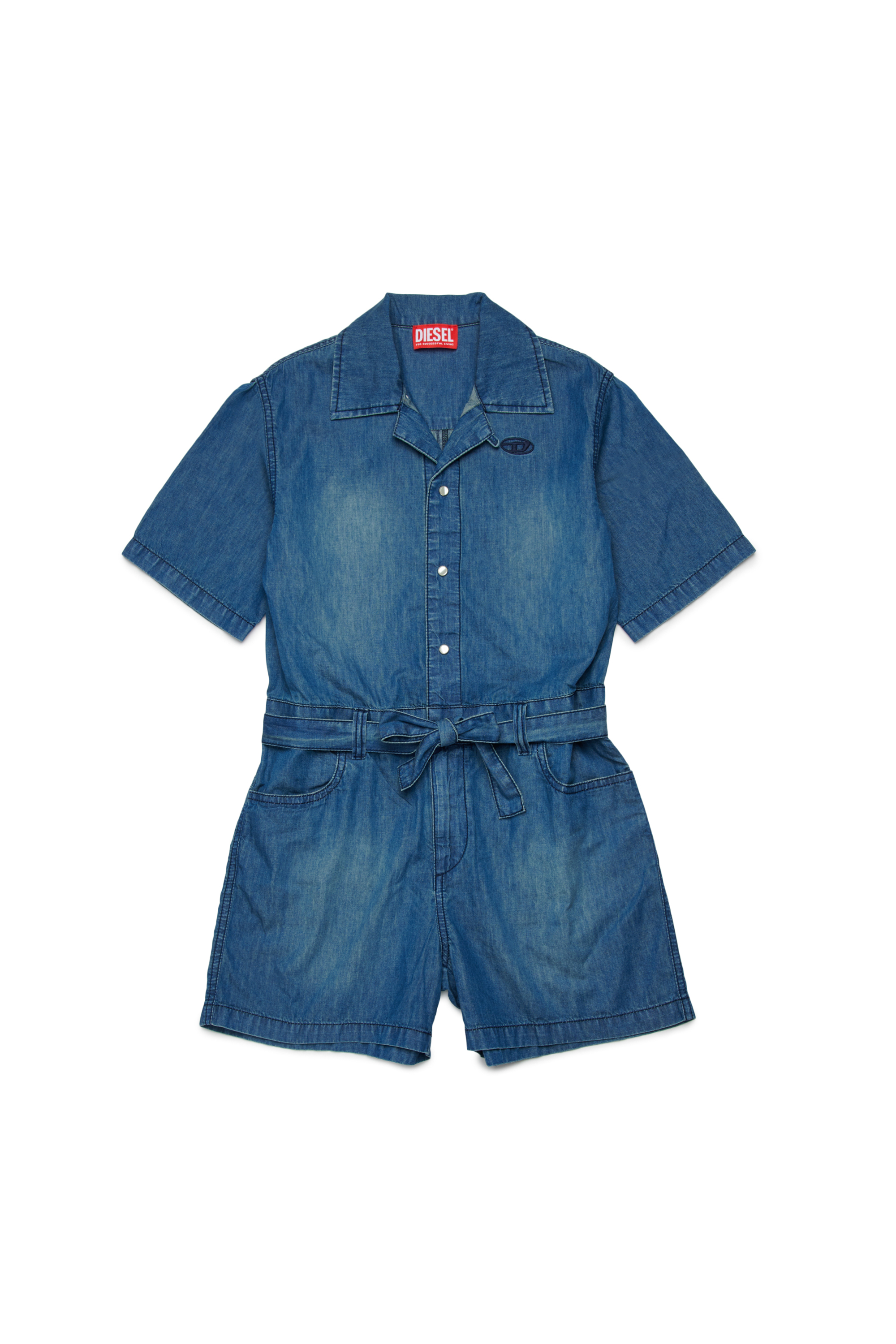 Diesel - JRAPP, Woman's Playsuit in denim in Medium blue - 1