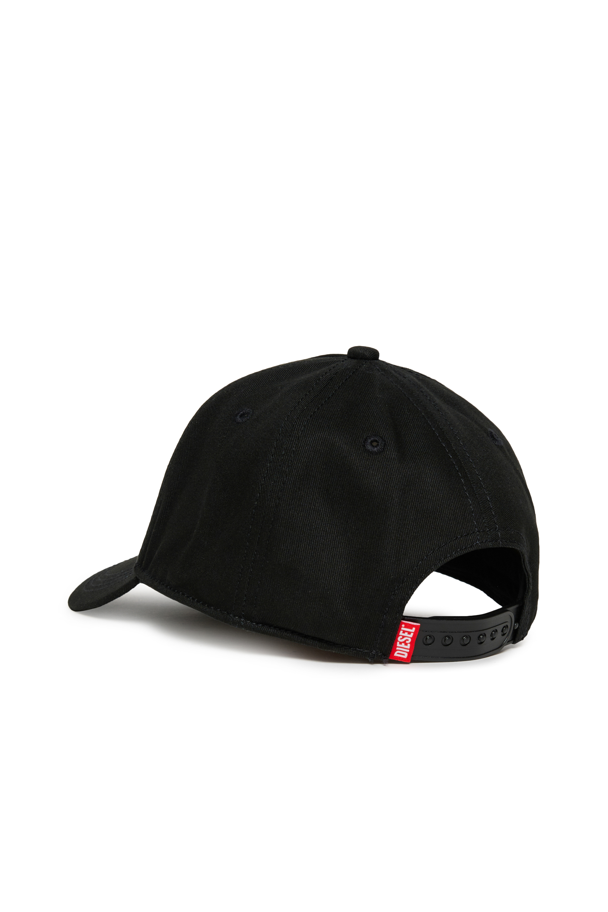 Diesel - FRENDIL, Man's Baseball cap with Oval D embroidery in Black - 2