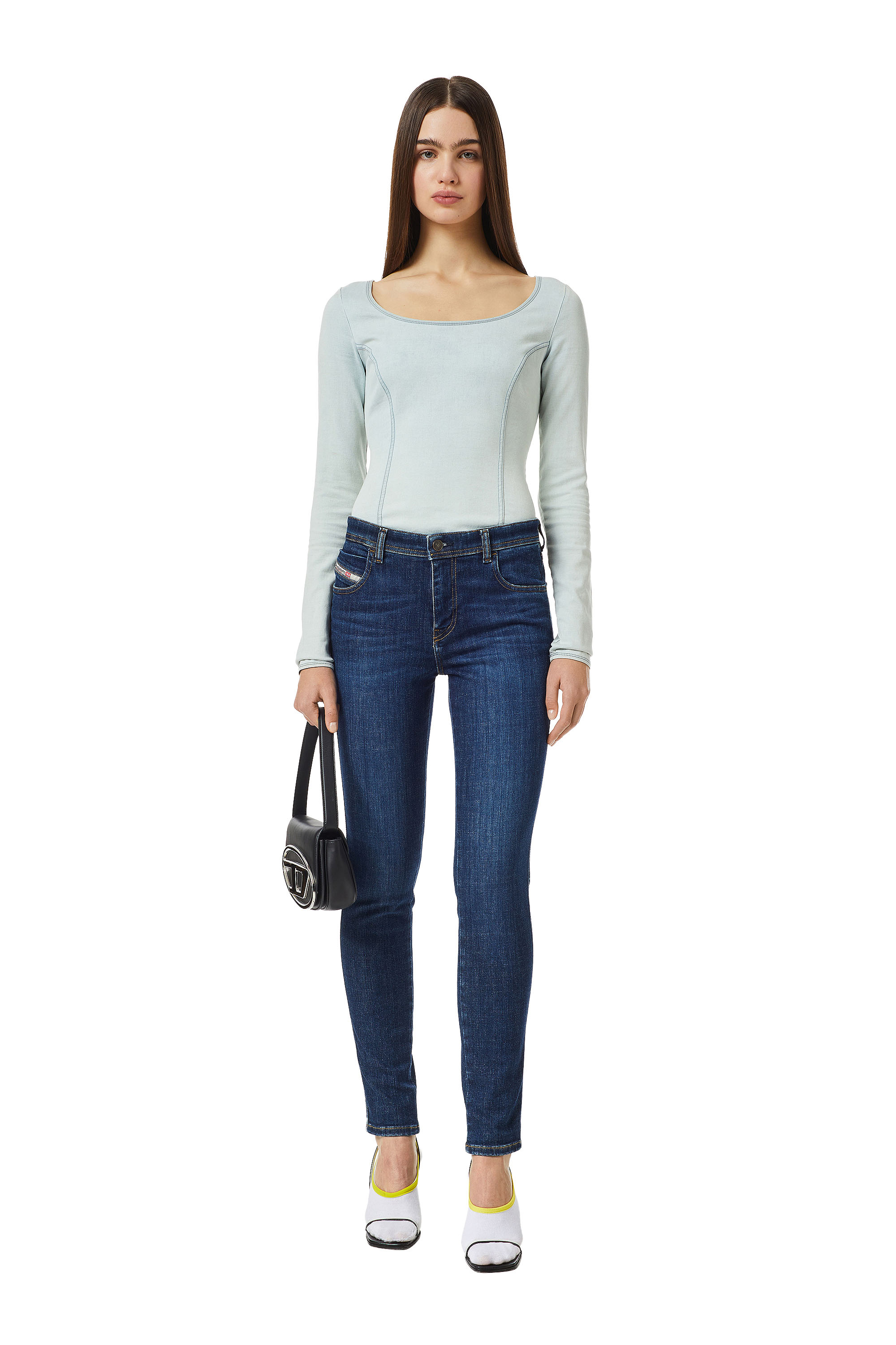 Diesel - Skinny Jeans 2015 Babhila 09C58, Dark Blue - Image 1