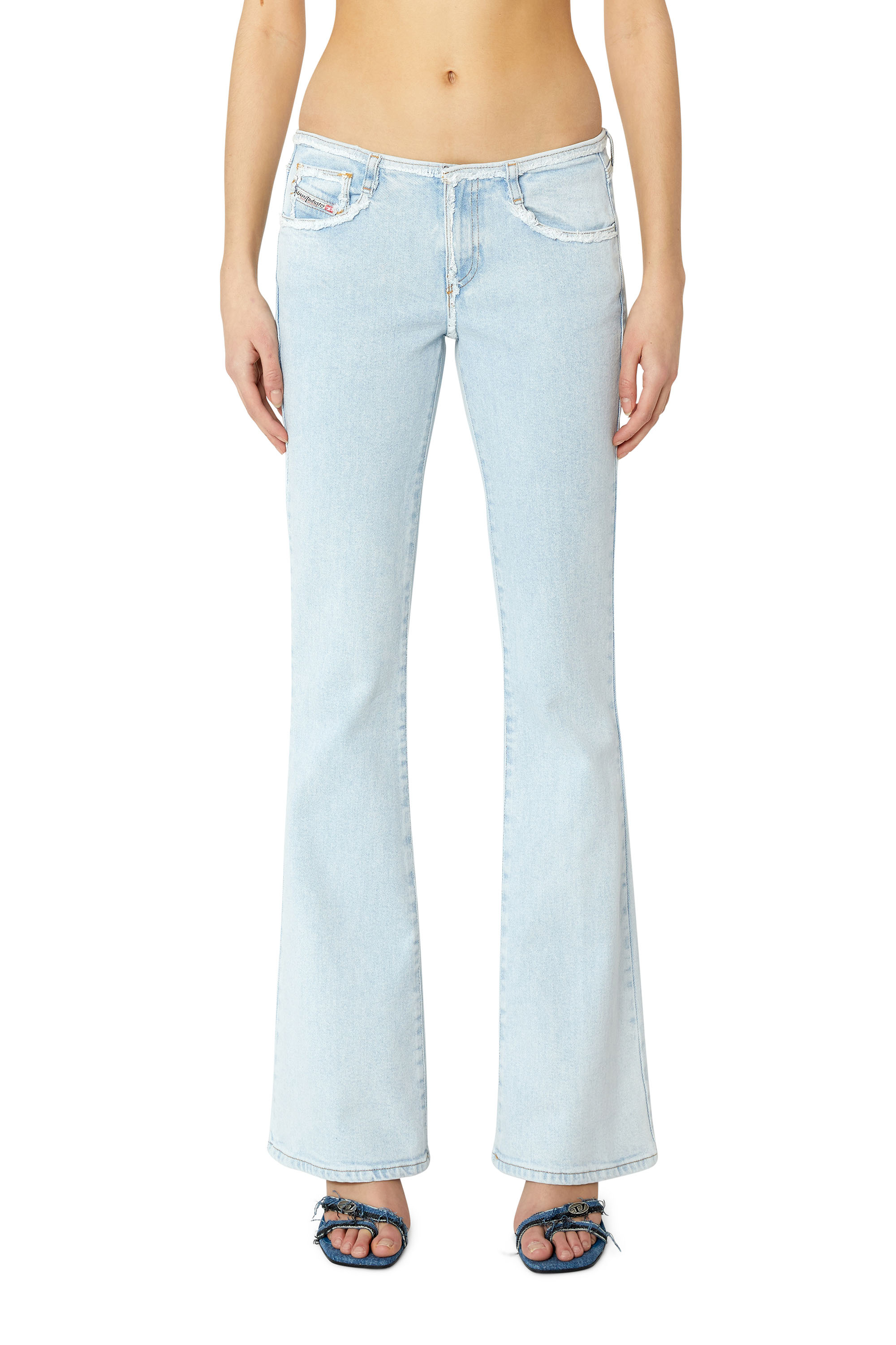 Diesel - 1969 D-Ebbey 09F68 Bootcut and Flare Jeans, Light Blue - Image 1