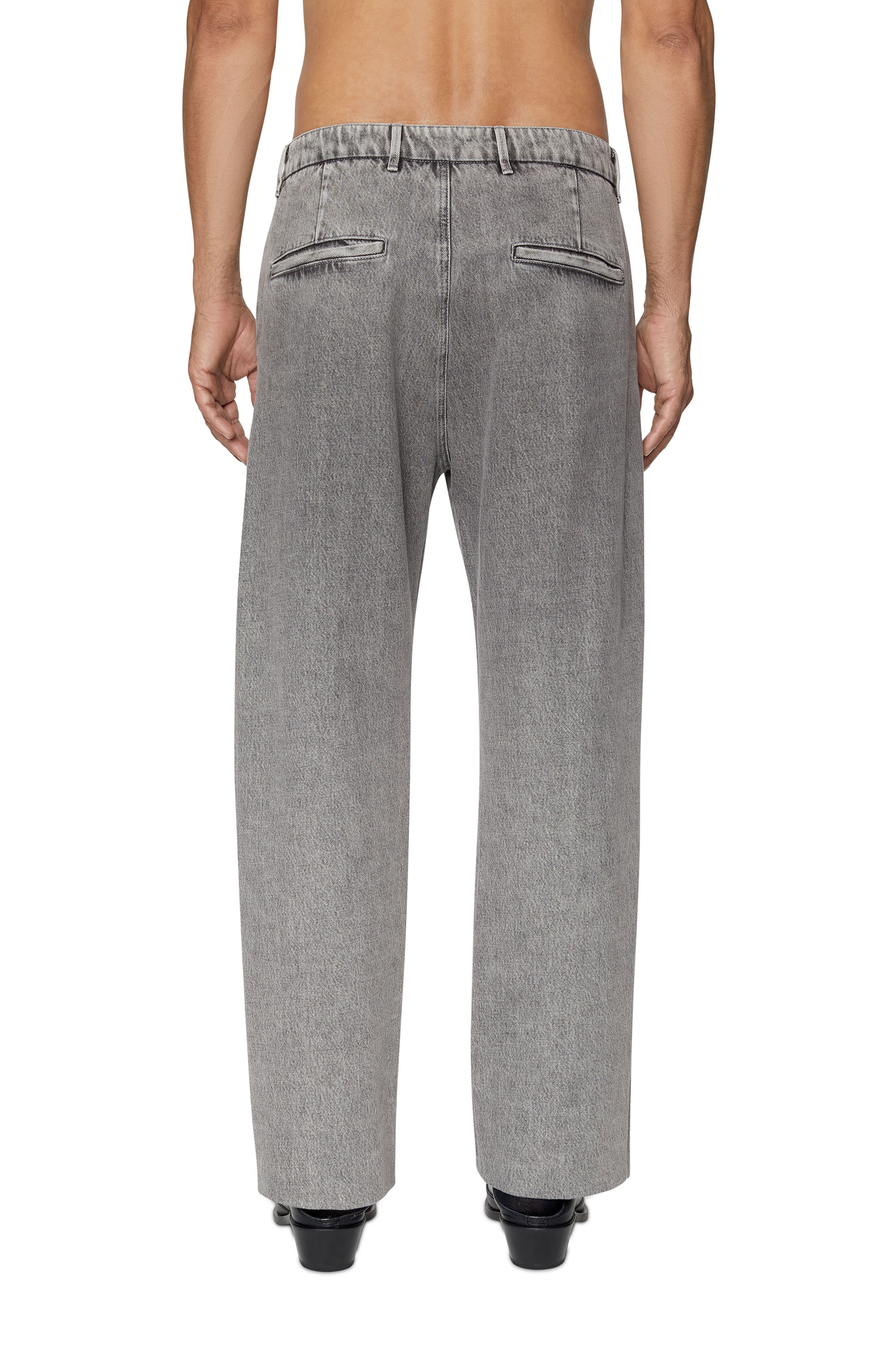 Diesel - D-Chino-Work 0IEAA Straight Jeans, Light Grey - Image 2