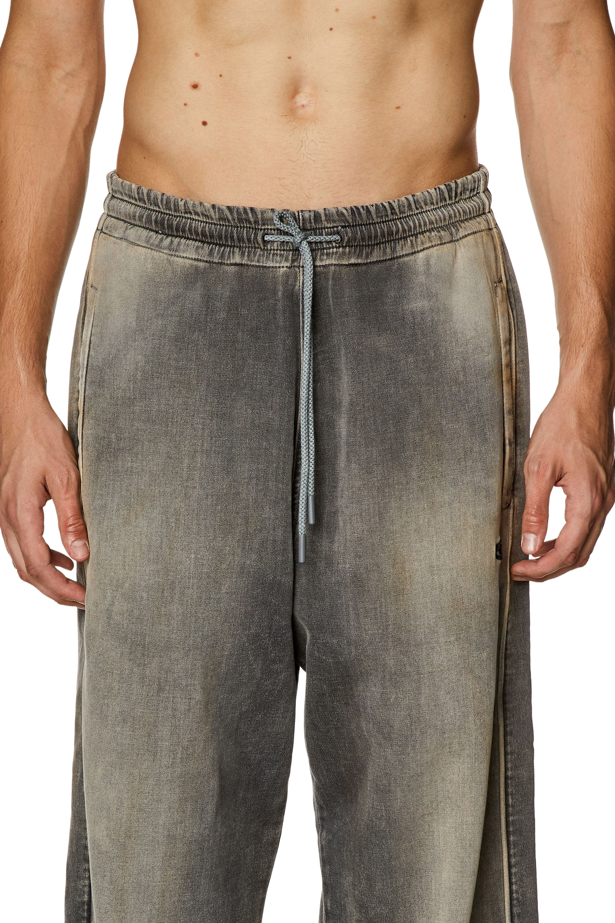Diesel - Straight D-Martians Track Denim 068HT, Grey - Image 4
