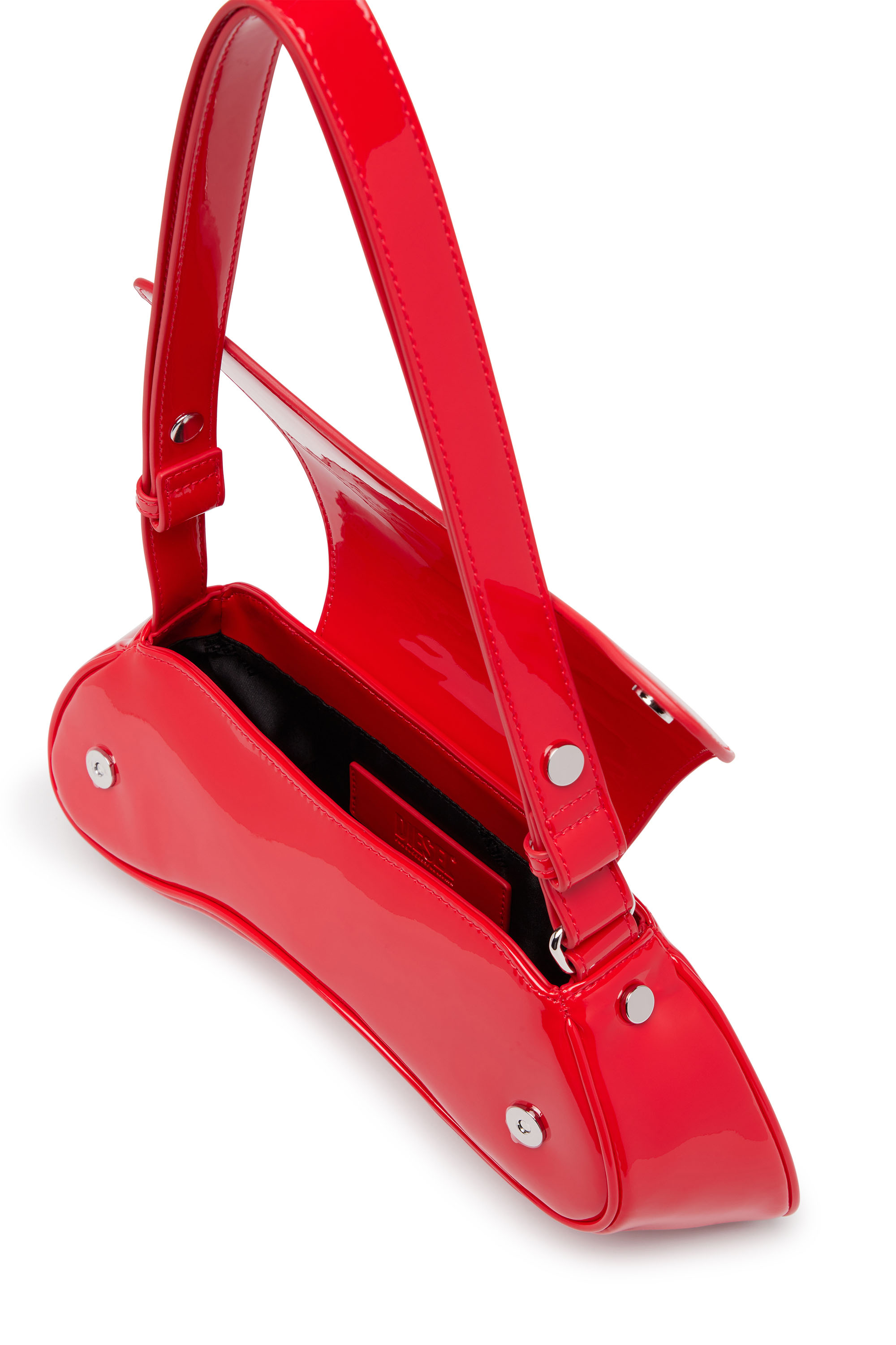 PLAY CROSSBODY, Red Diesel - PLAY CROSSBODY, Woman's Play-Glossy crossbody bag in Red - 3