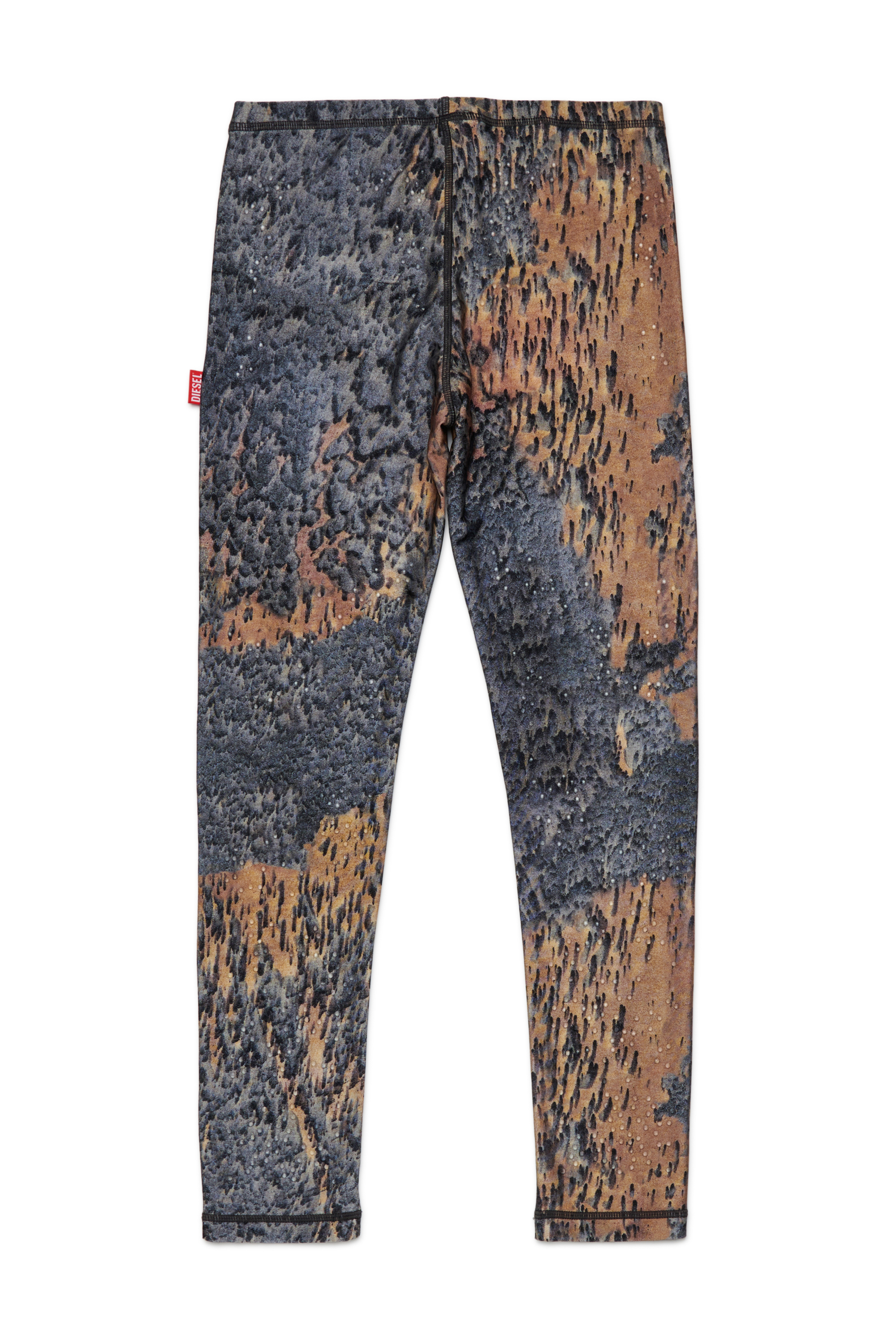 Diesel - PAZELA, Woman's Nylon pants with graphic print in Blue/Brown - 2