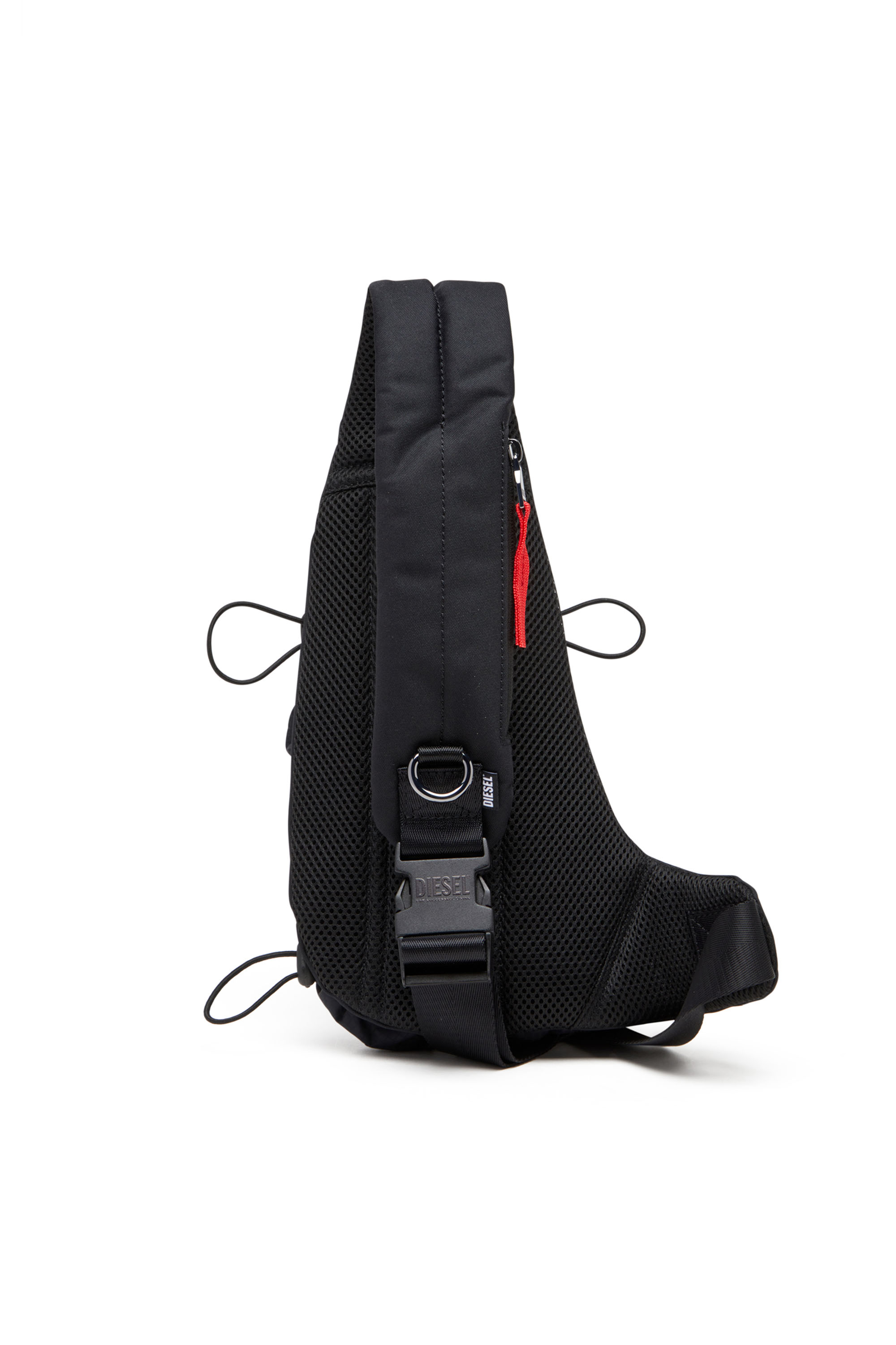 ZIP-D CROSSBODY X, Black Diesel - ZIP-D CROSSBODY X, Man's Zip-D-Sling bag in check-jacquard shell in Black - 2