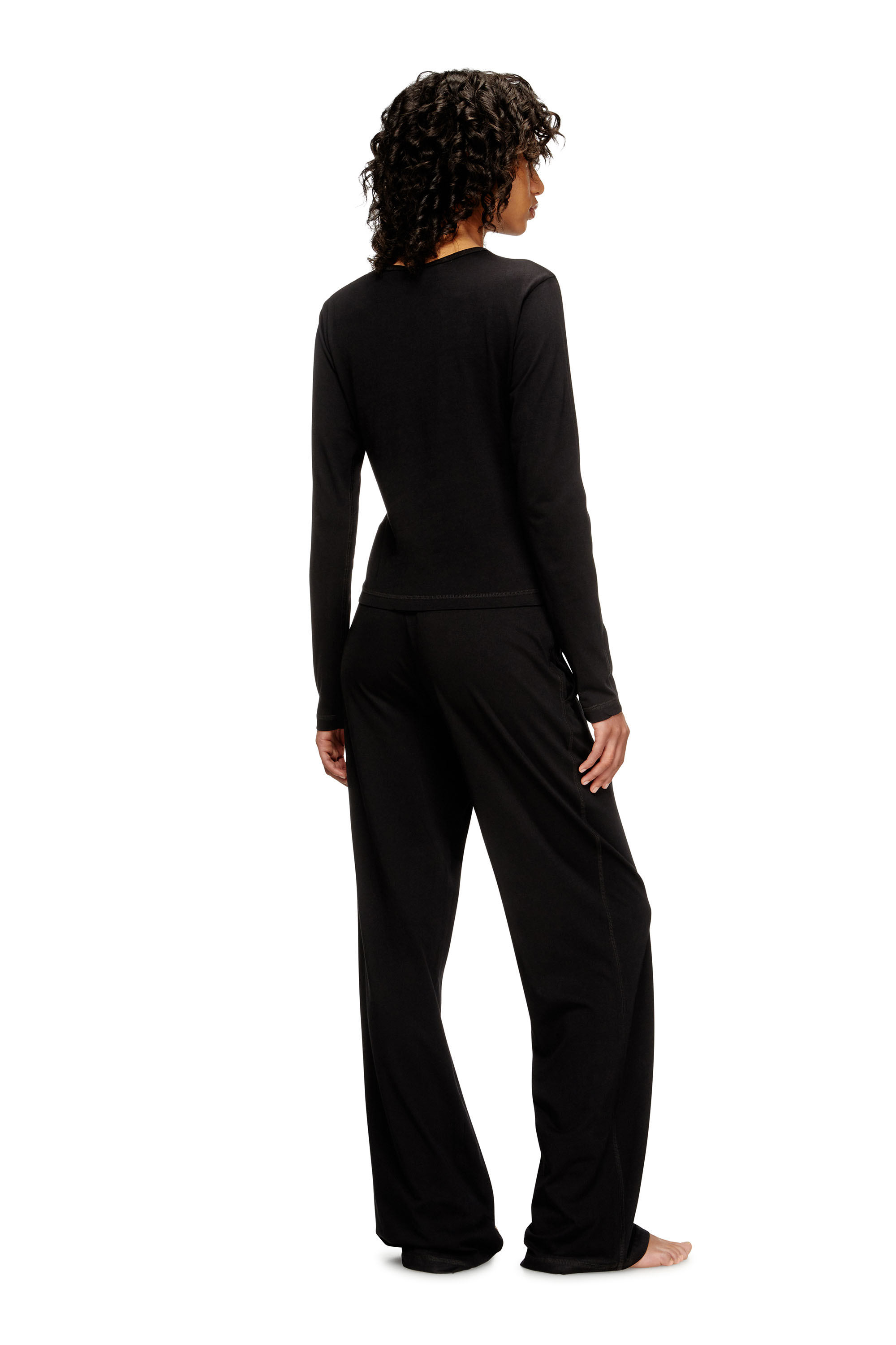 Diesel - SET-GILDA-D-CORE, Woman's Stretch cotton pyjamas in Black - 4