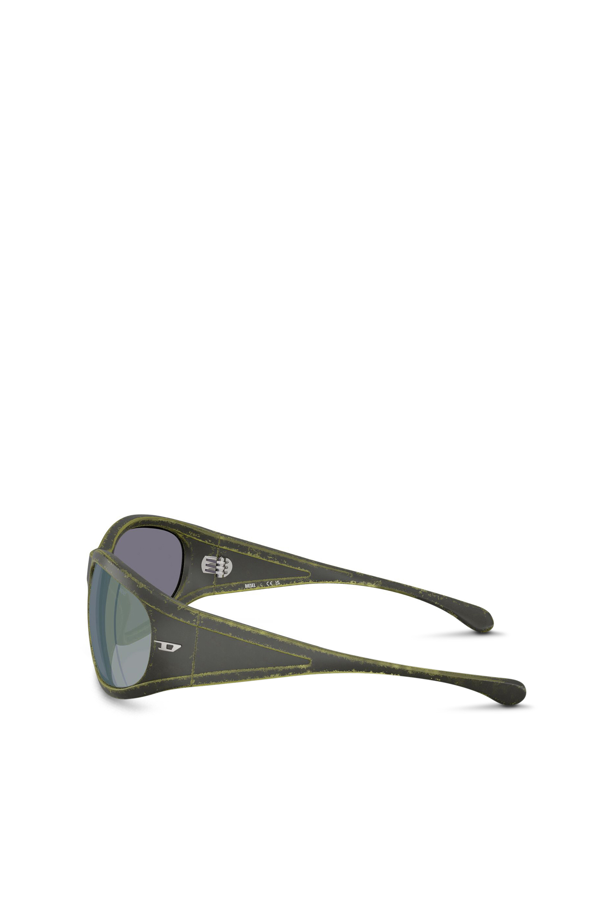 Diesel - 0DL3002, Unisex's Rectangular sunglasses in acetate in Green - 2