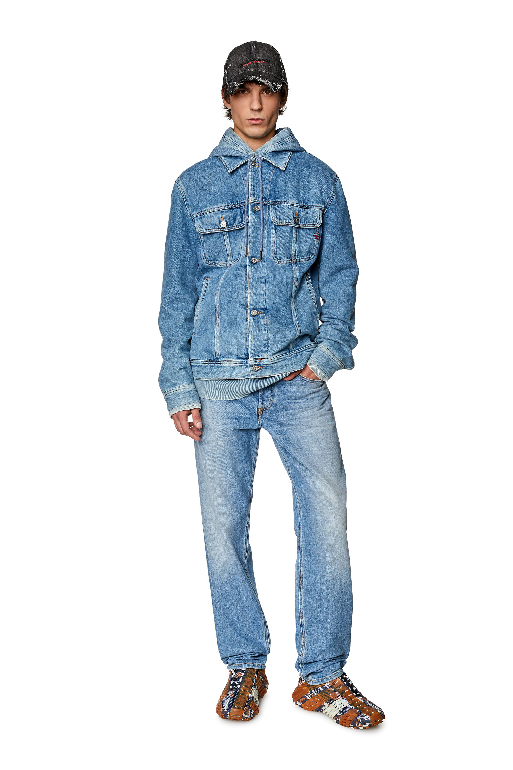 Diesel - Tapered Jeans 2023 D-Finitive 09F81, Medium blue - Image 2