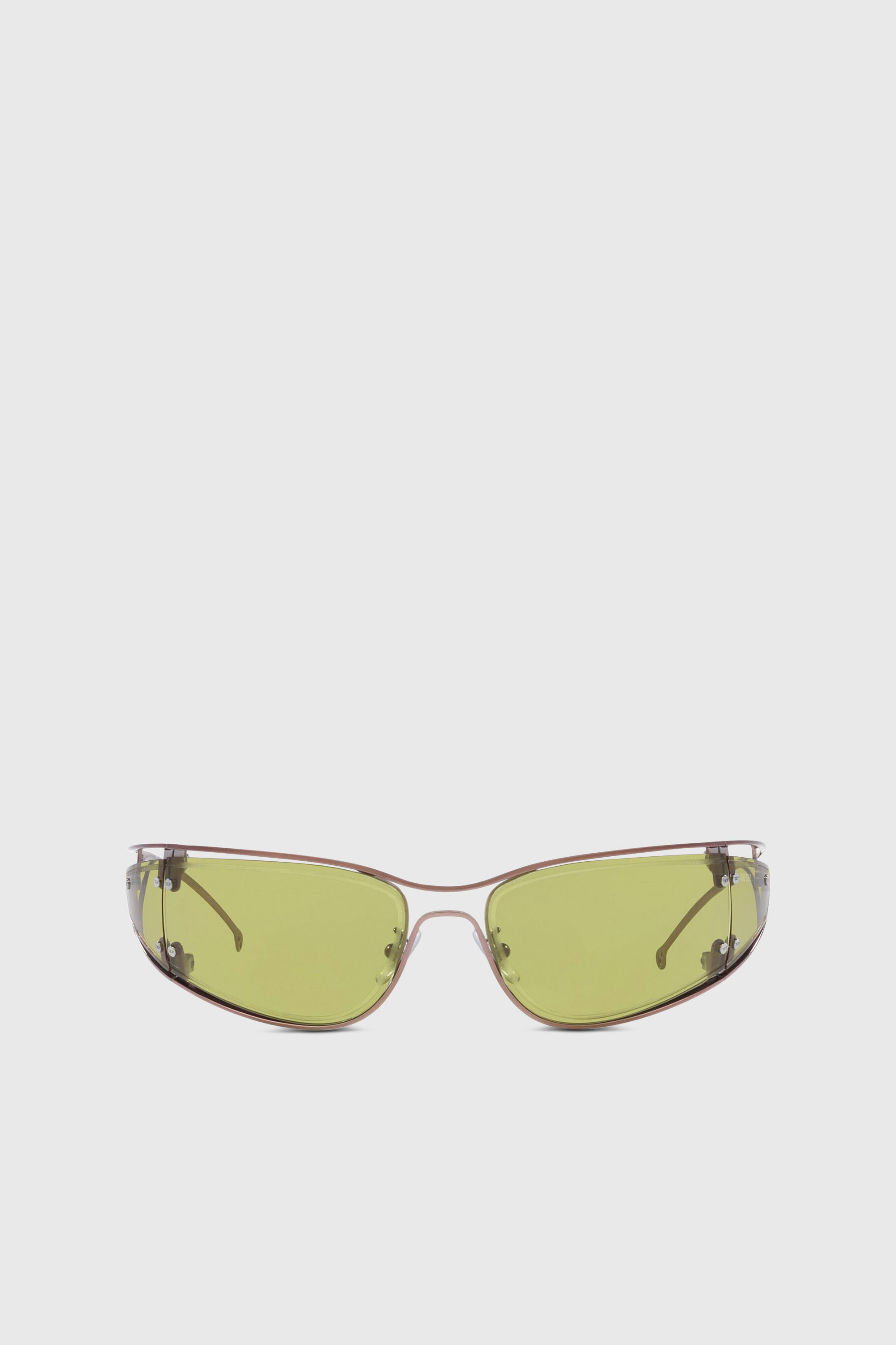 Diesel - 0DL1001, Unisex's Wraparound shape sunglasses in Green - 1
