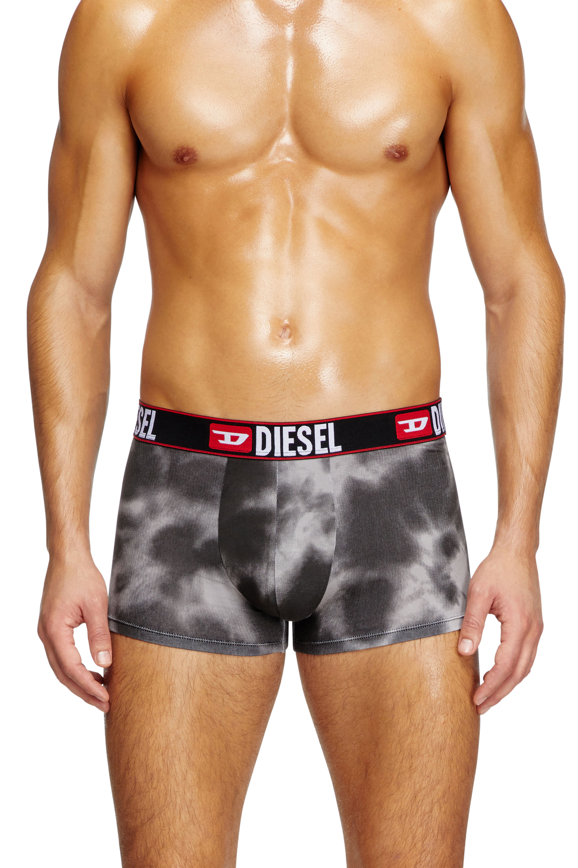 Diesel - UMBX-DAMIEN, Man's Boxer briefs with cloudy print in Black - 2