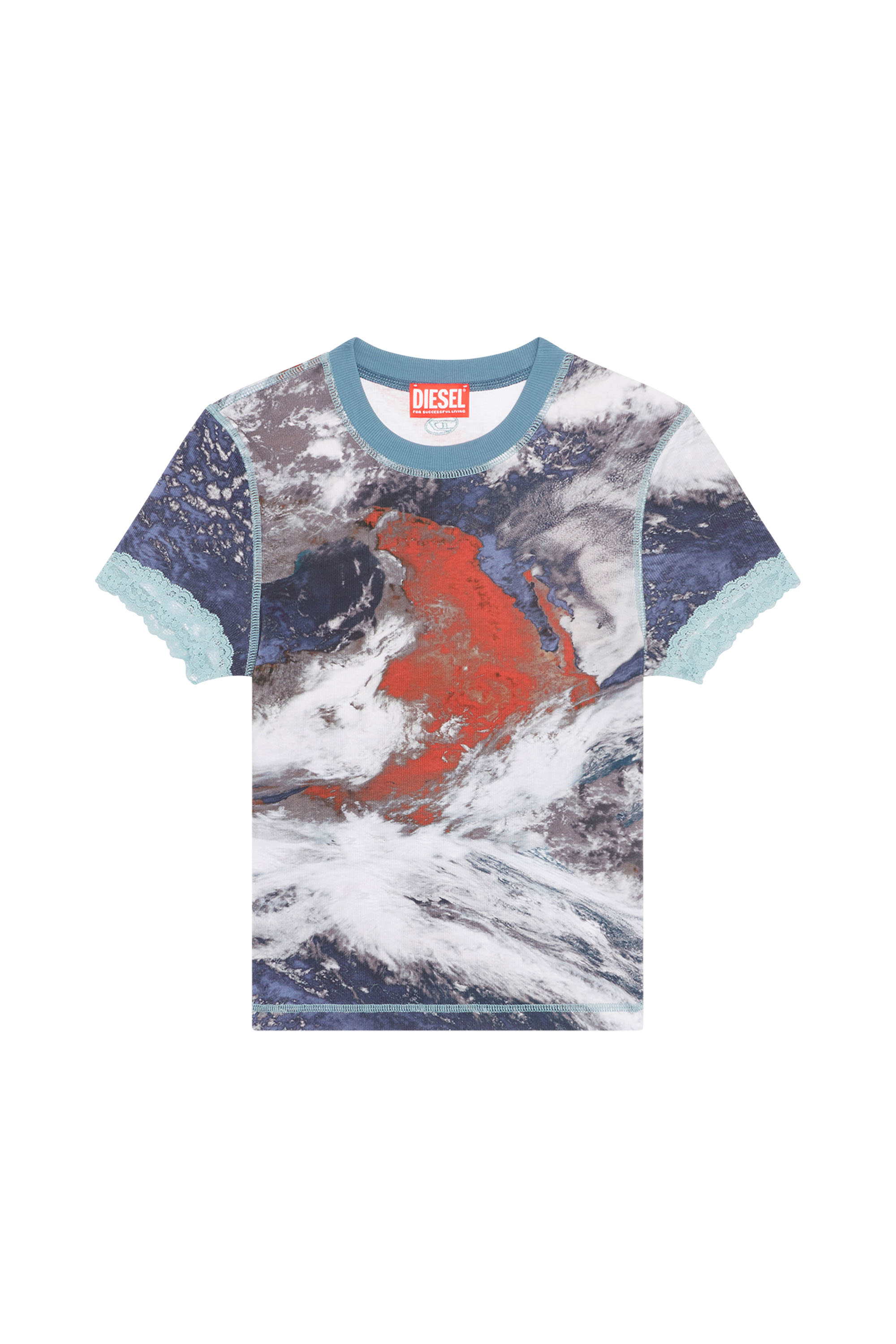 Diesel - T-SKINZY-LACE, Blue - Image 3