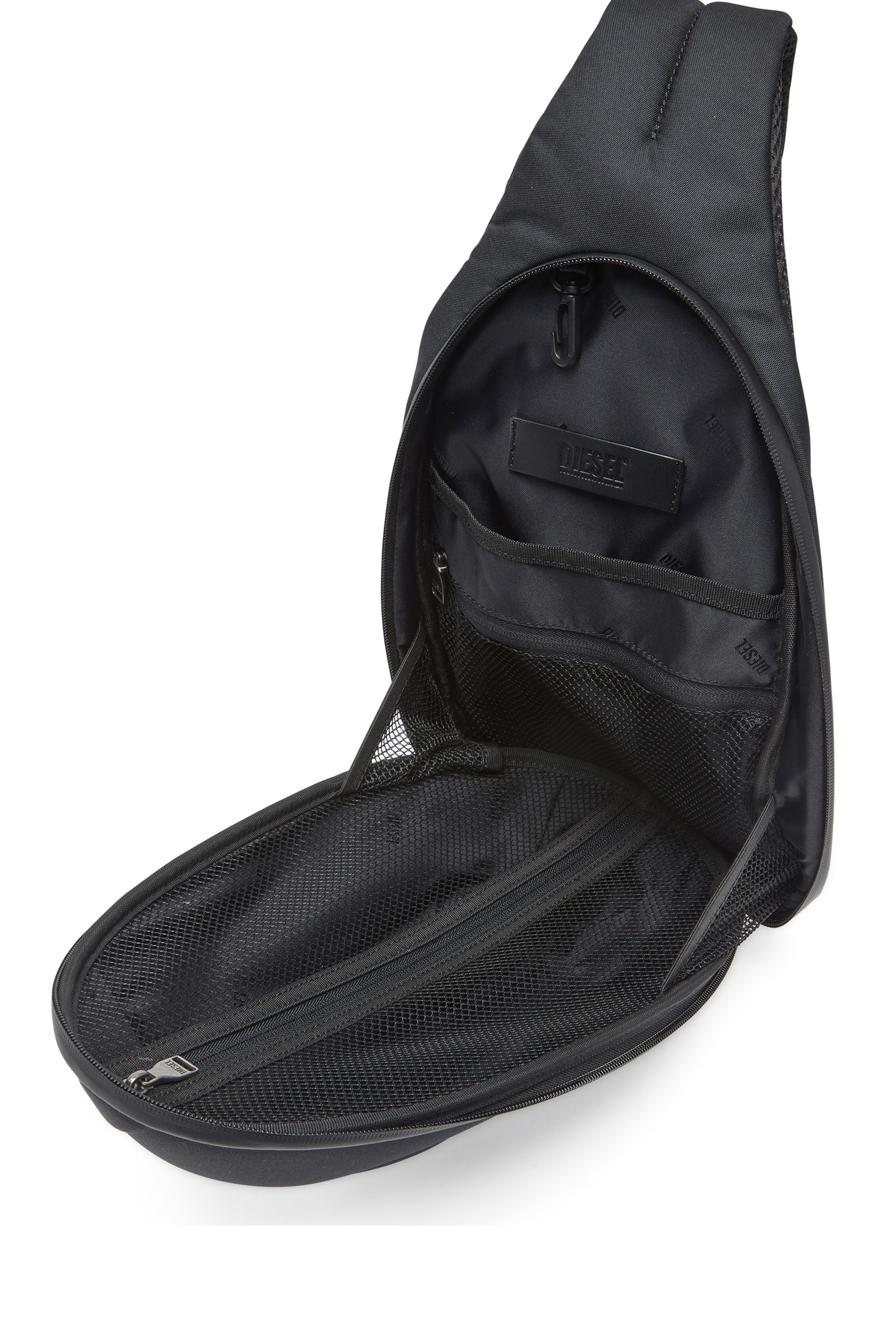 Diesel - 1DR-POD SLING BAG, Man 1DR-Pod-Hard shell sling bag in Black - Image 4