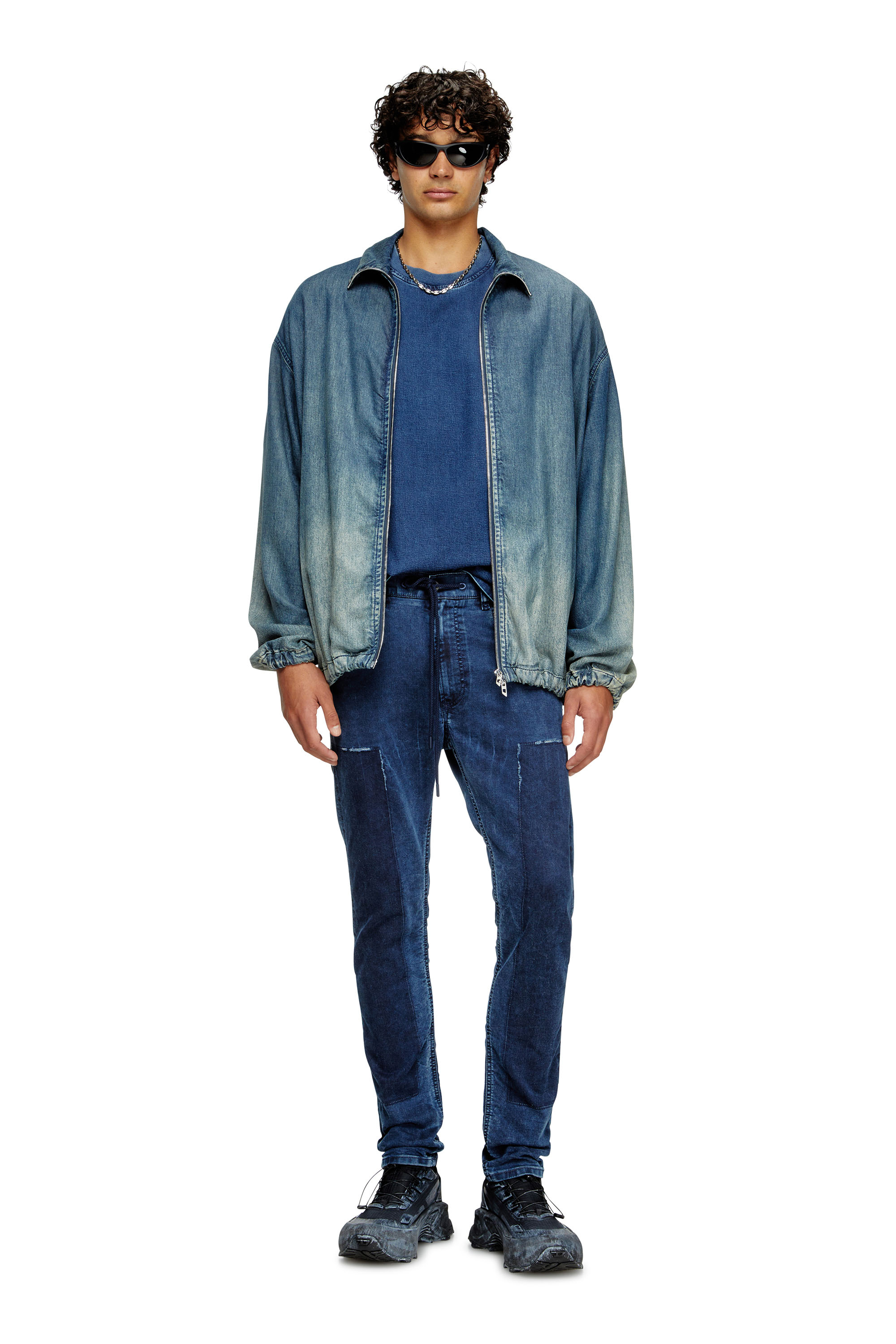 Diesel - Man's Regular 2030 D-Krooley Joggjeans® 09M36, Dark Blue - 2