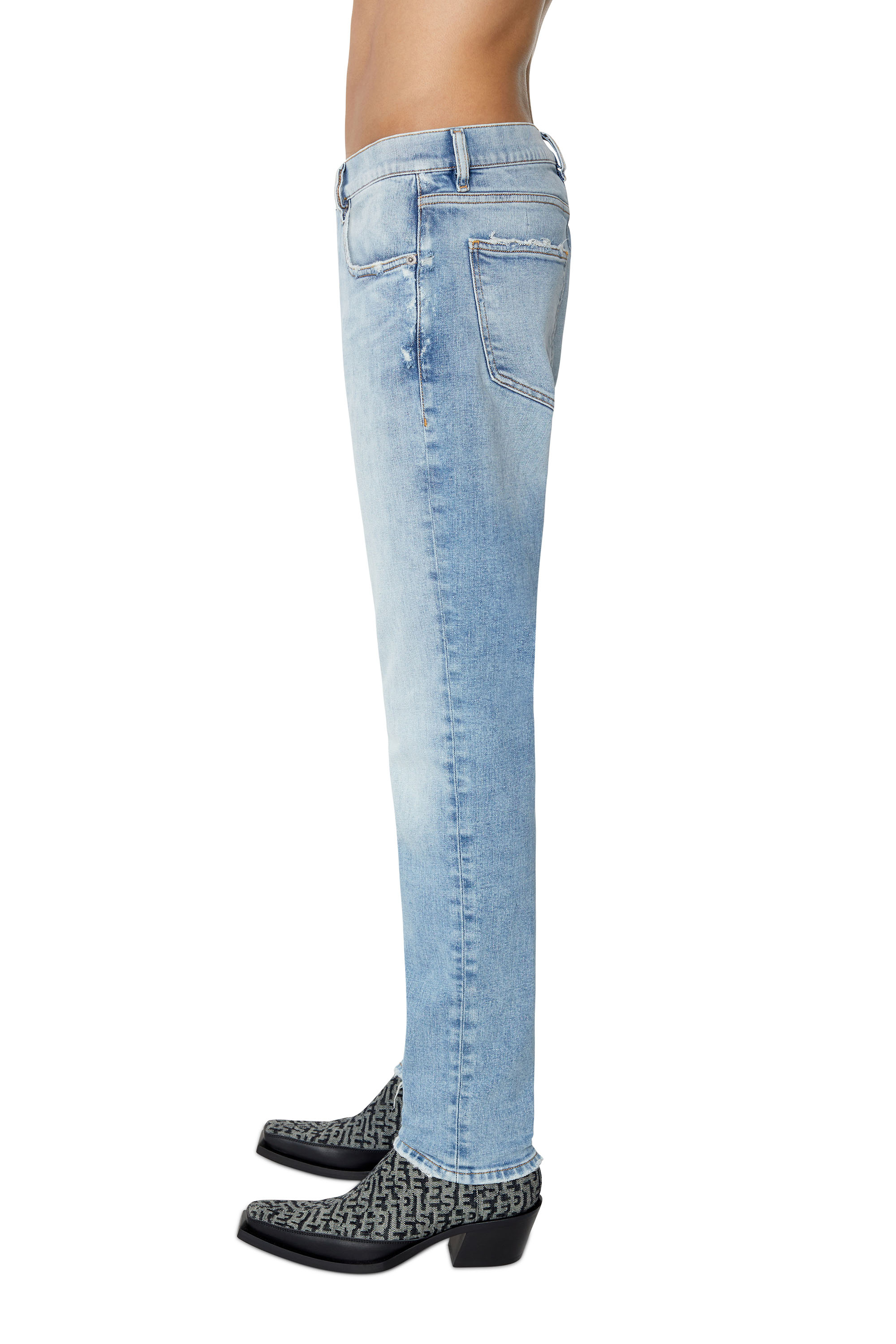 Diesel - Slim Jeans 2019 D-Strukt 09E67, Light Blue - Image 5