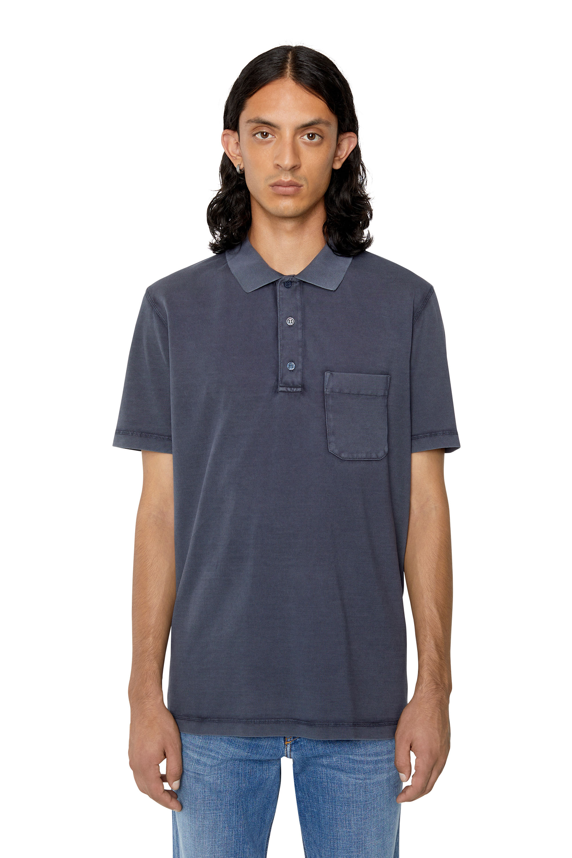 Diesel - T-POLO-WORKY-DOV-PE, Dark Blue - Image 1